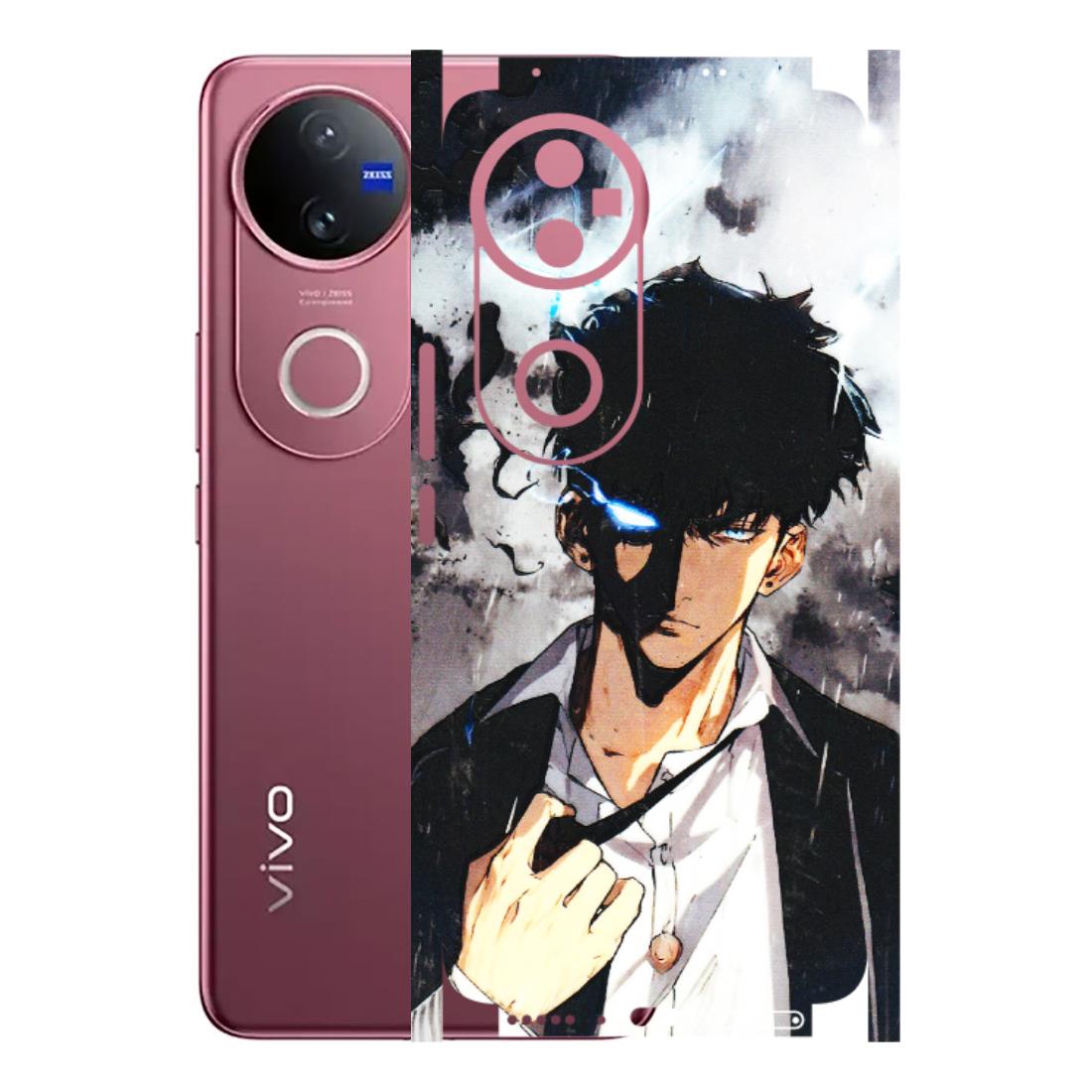 VIVO Z/V/X/T/U/S Series Phone Skins (All Models) - Sung Jinwoo Manhwa Anime - 3D Embossed Finish (L-328) Vivo V50 5G