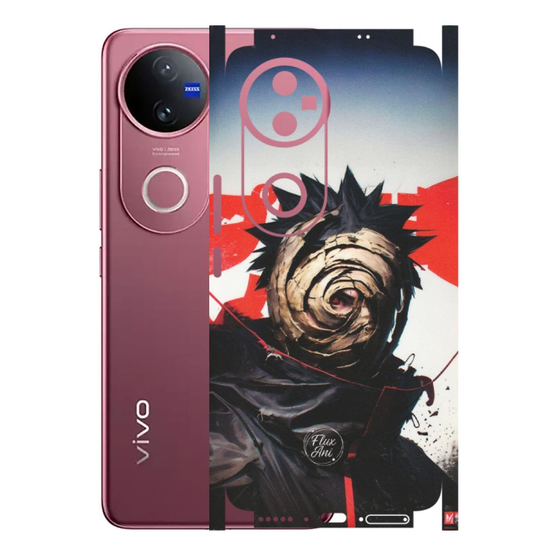 VIVO Z/V/X/T/U/S Series Phone Skins (All Models) - Obito Uchiha Cool Anime - Matte Finish (M-134) Vivo V50 5G