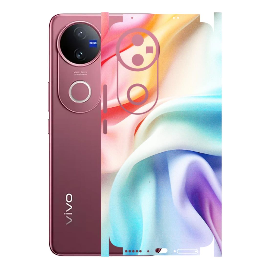 VIVO Z/V/X/T/U/S Series Phone Skins (All Models) - Colourful Silk Cloth - Matte Finish (M-165) Vivo V50 5G