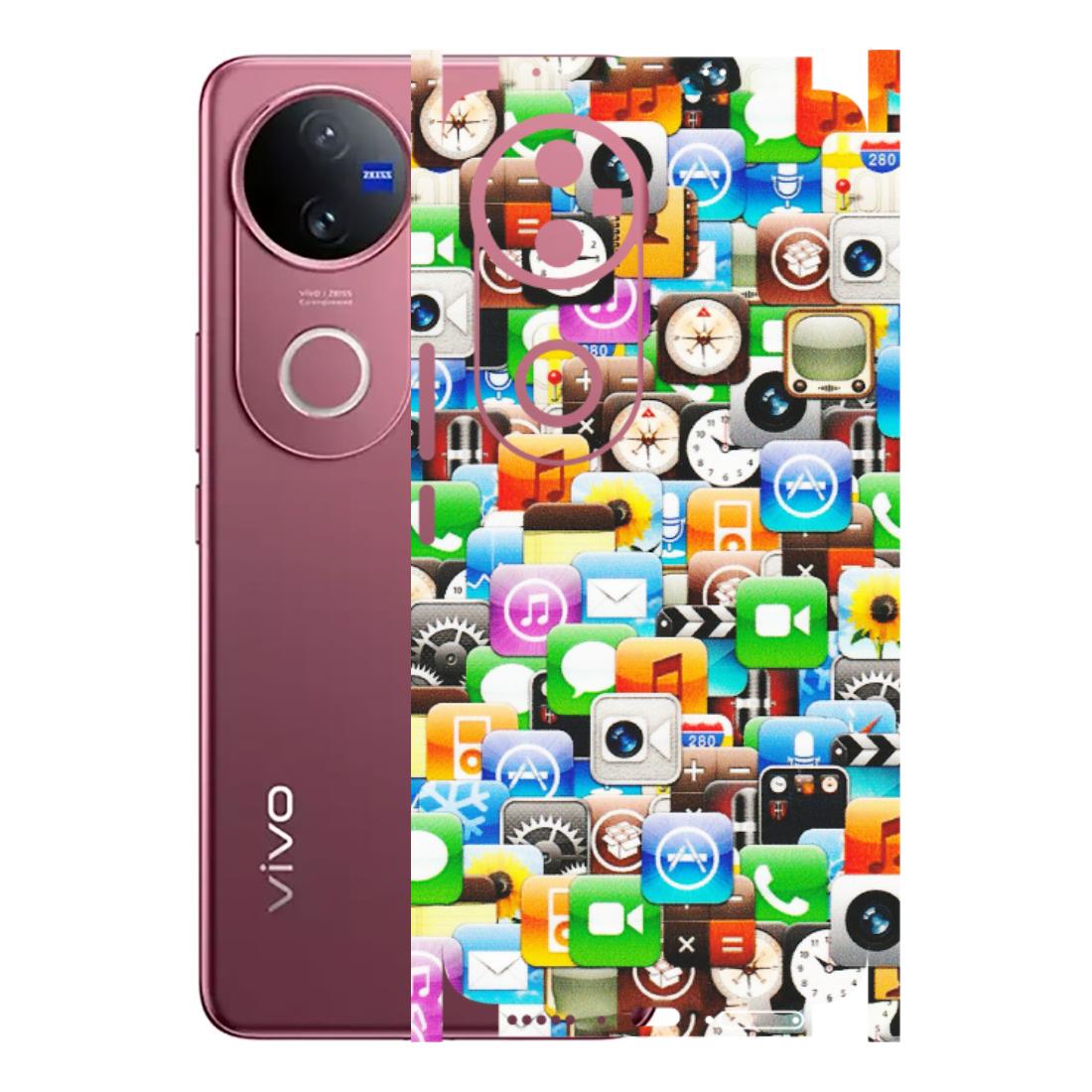 VIVO Z/V/X/T/U/S Series Phone Skins (All Models) - All Apple Icons - Matte Finish (M-93) Vivo V50 5G