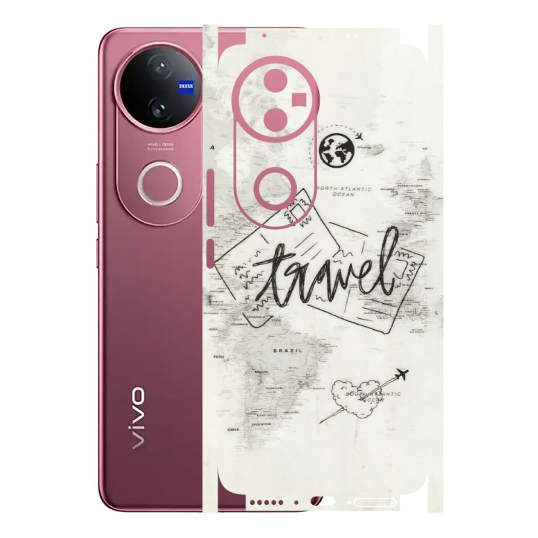 VIVO Z/V/X/T/U/S Series Phone Skins (All Models) - Travel Ticket - Transparent Finish (T-06) Vivo V50 5G