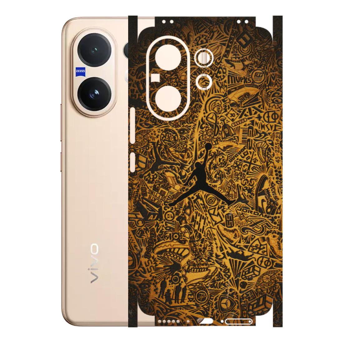 VIVO Z/V/X/T/U/S Series Phone Skins (All Models) - Premium Gold Basketball Player - 3D Embossed Finish (L-236) Vivo V60 5G