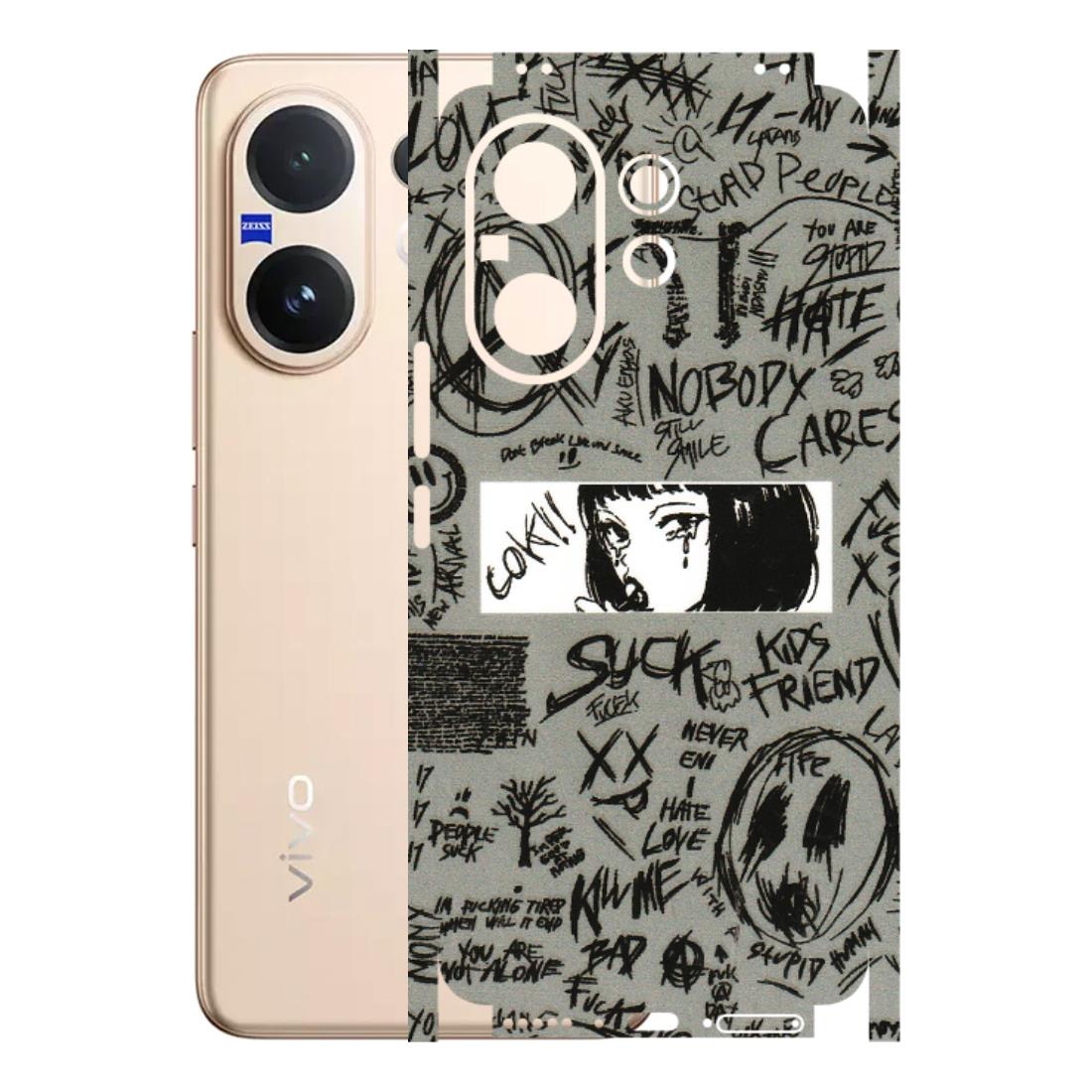 VIVO Z/V/X/T/U/S Series Phone Skins (All Models) - Never Have Love Anime - 3D Embossed Finish (L-260) Vivo V60 5G