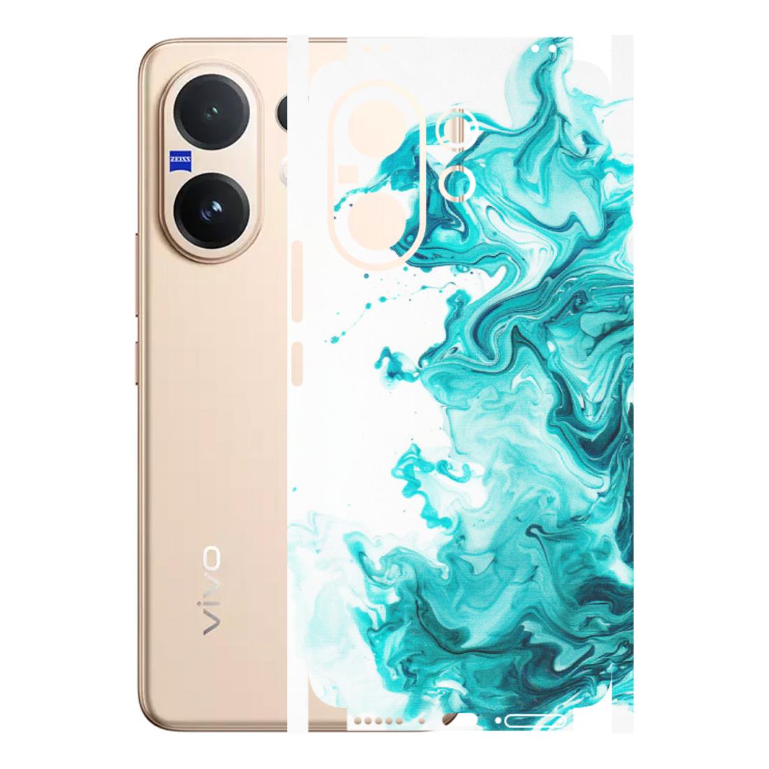 VIVO Z/V/X/T/U/S Series Phone Skins (All Models) - Sky Blue Abstract Colour - Matte Finish (M-146) Vivo V60 5G