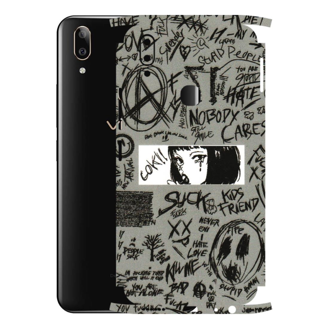 VIVO Z/V/X/T/U/S Series Phone Skins (All Models) - Never Have Love Anime - 3D Embossed Finish (L-260) Vivo V9 Pro