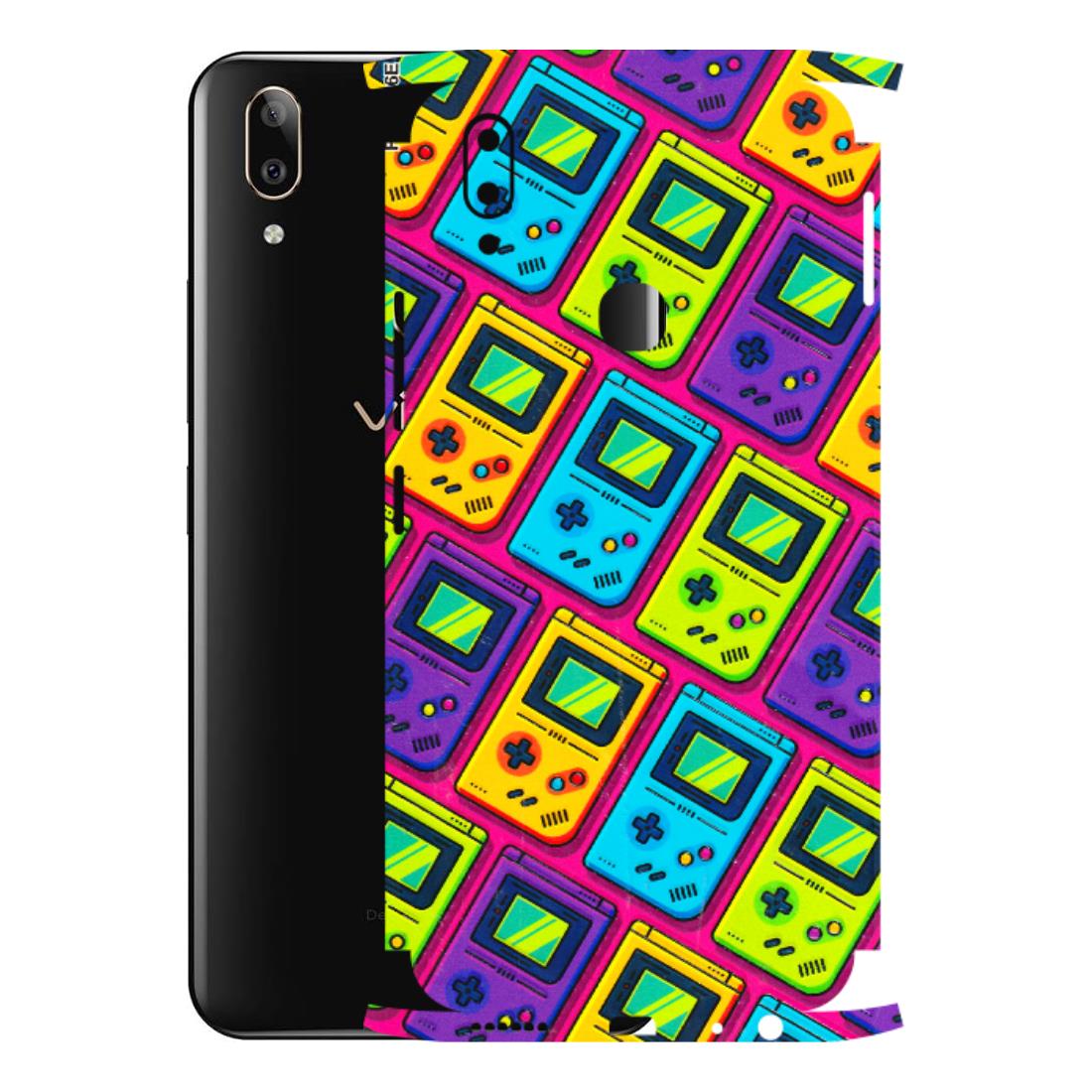 VIVO Z/V/X/T/U/S Series Phone Skins (All Models) - Gameboy Colourful - 3D Embossed Finish (L-266) Vivo V9 Pro