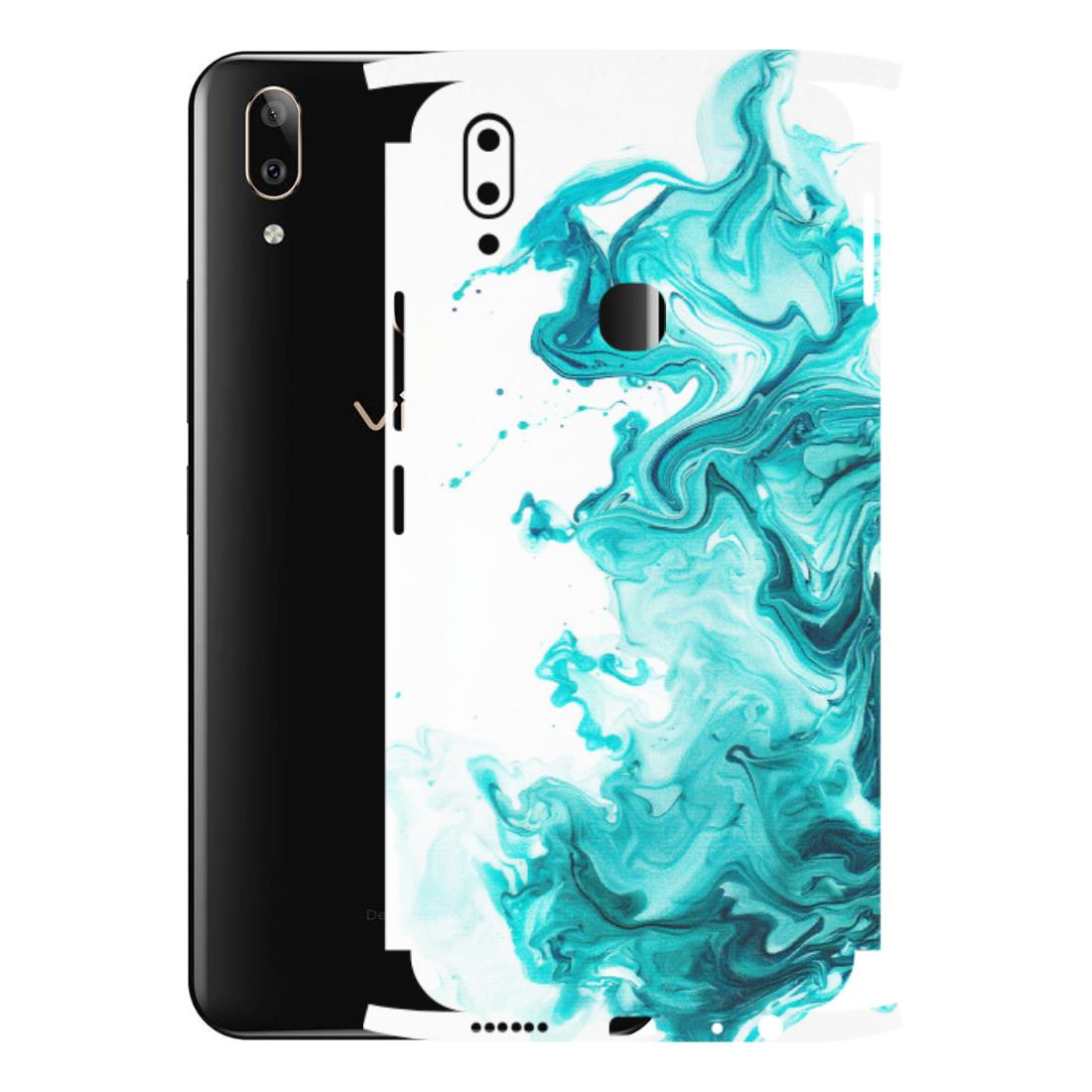 VIVO Z/V/X/T/U/S Series Phone Skins (All Models) - Sky Blue Abstract Colour - Matte Finish (M-146) Vivo V9 Pro