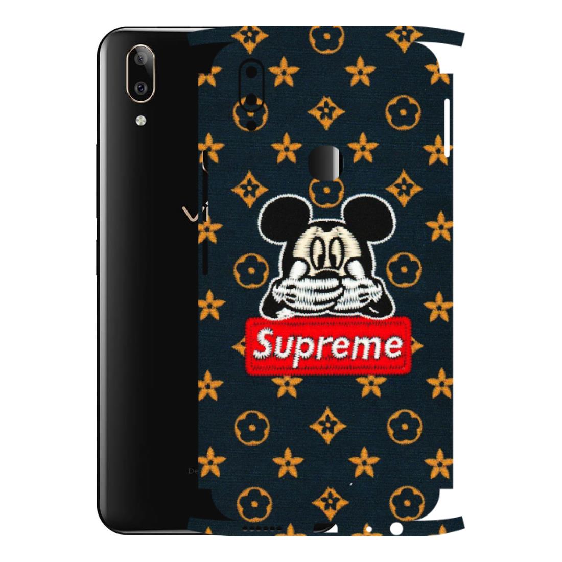 VIVO Z/V/X/T/U/S Series Phone Skins (All Models) - Mickey Supreme - Matte Finish (M-83) Vivo V9 Pro