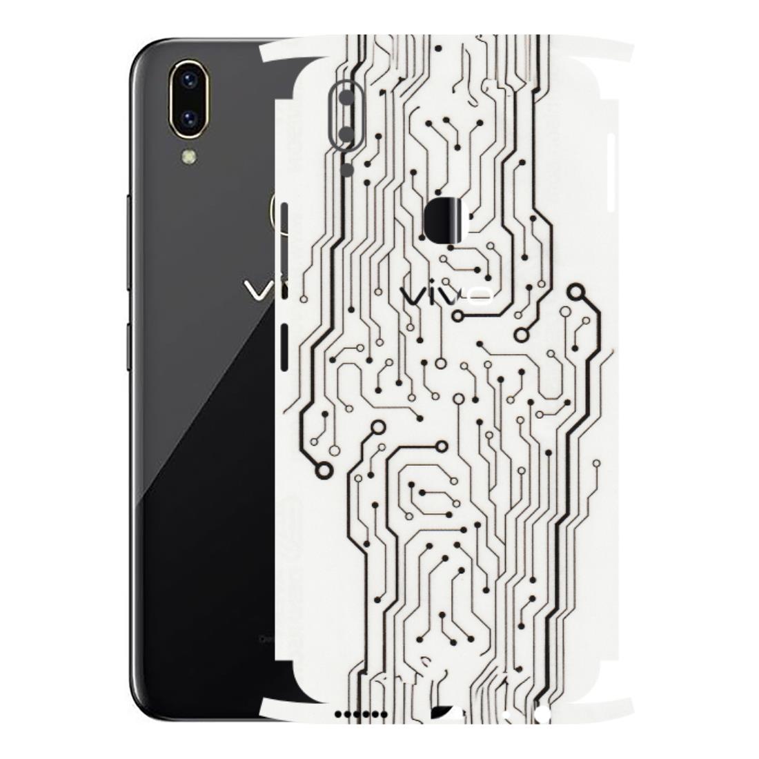 VIVO Z/V/X/T/U/S Series Phone Skins (All Models) - Tech Circuits - Transparent Finish (T-03) Vivo V9