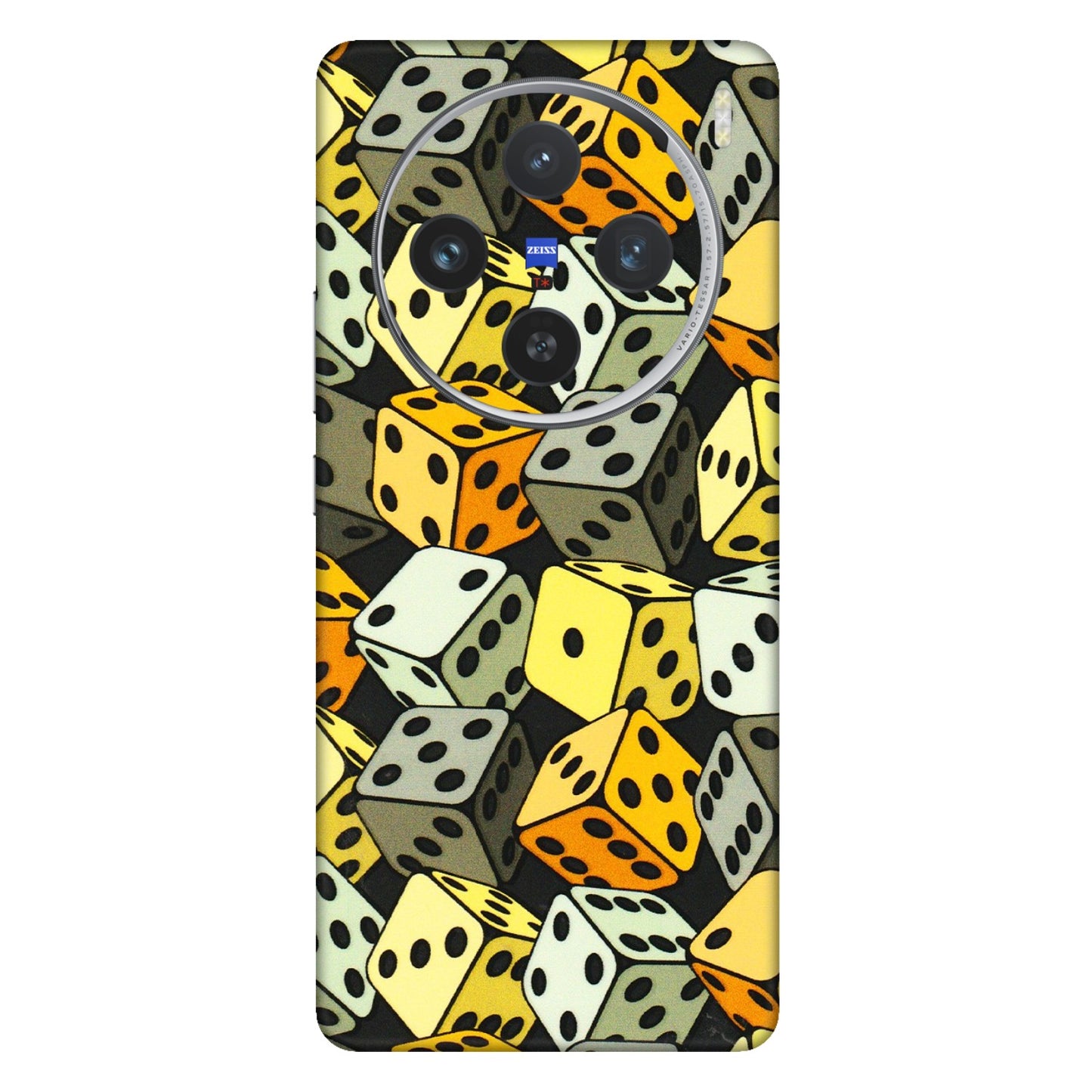 VIVO Z/V/X/T/U/S Series Phone Skins (All Models) - Dices Of Life - 3D Embossed Finish (L-04) Vivo X100 (5G)