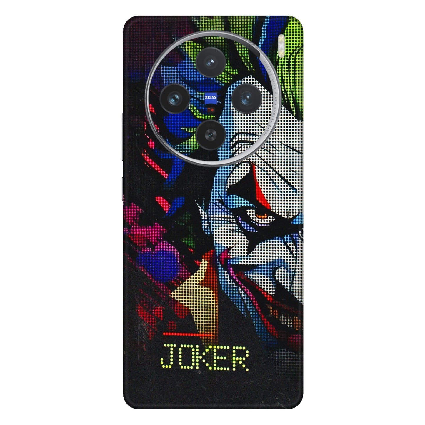 VIVO Z/V/X/T/U/S Series Phone Skins (All Models) - Joker Dot Matrix - 3D Embossed Finish (L-08) Vivo X100 (5G)
