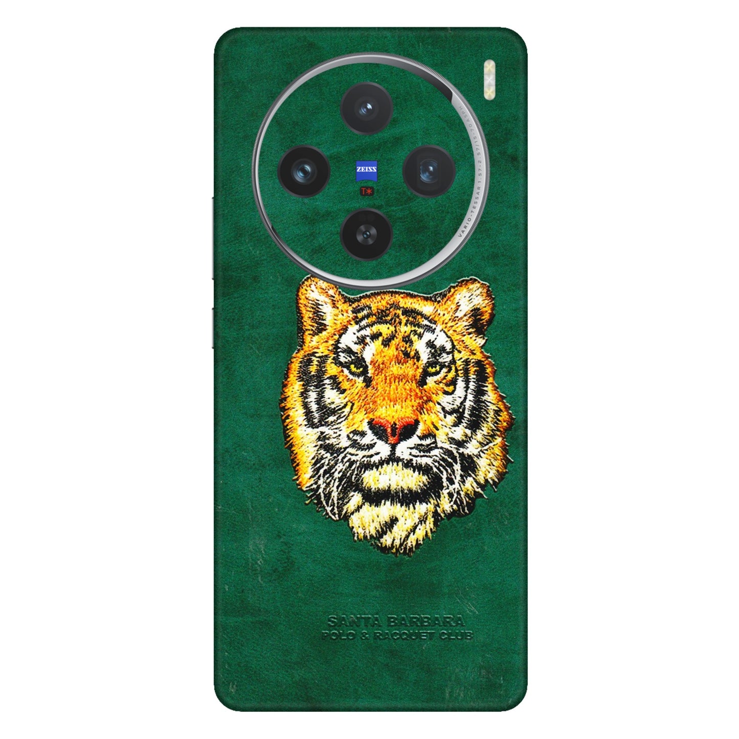 VIVO Z/V/X/T/U/S Series Phone Skins (All Models) - Leather Feel Tiger - 3D Embossed Finish (L-111) Vivo X100 (5G)