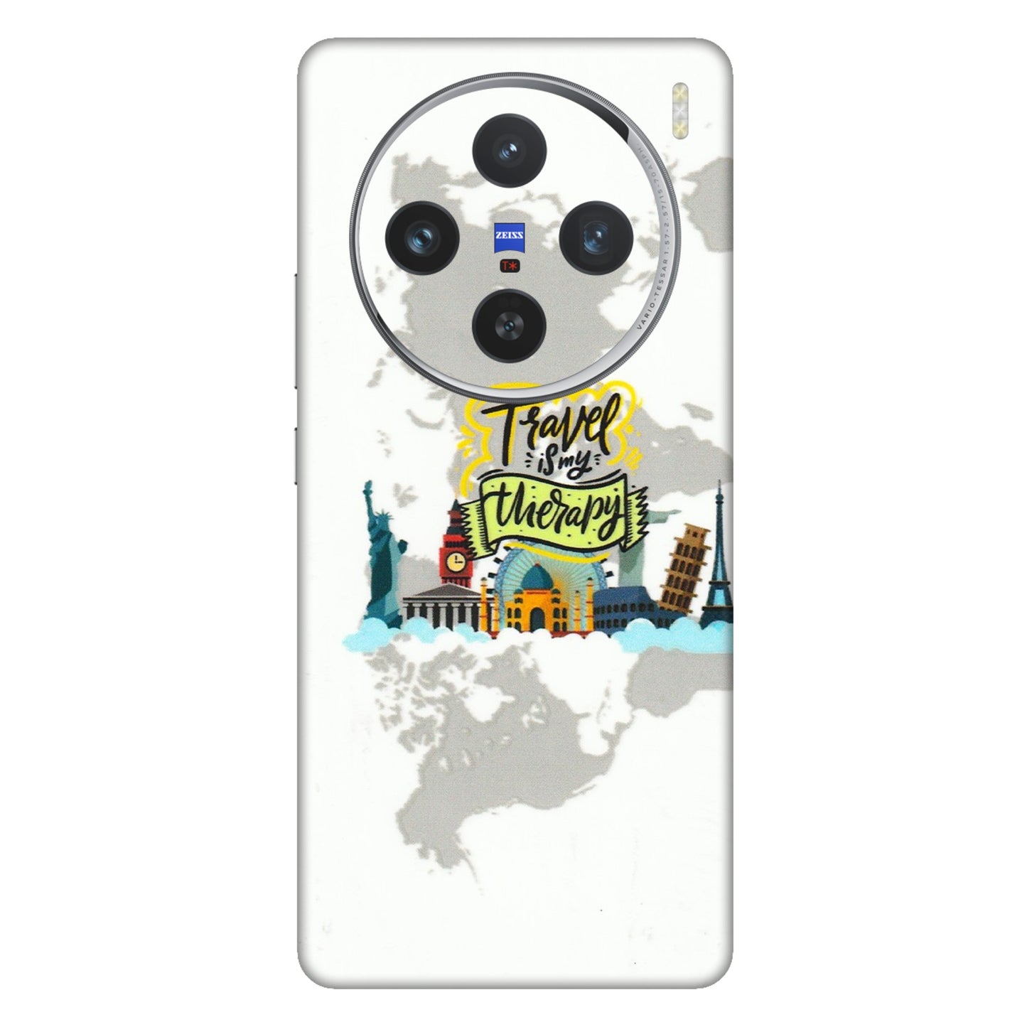 VIVO Z/V/X/T/U/S Series Phone Skins (All Models) - Travel Therapy - 3D Embossed Finish (L-199) Vivo X100 (5G)