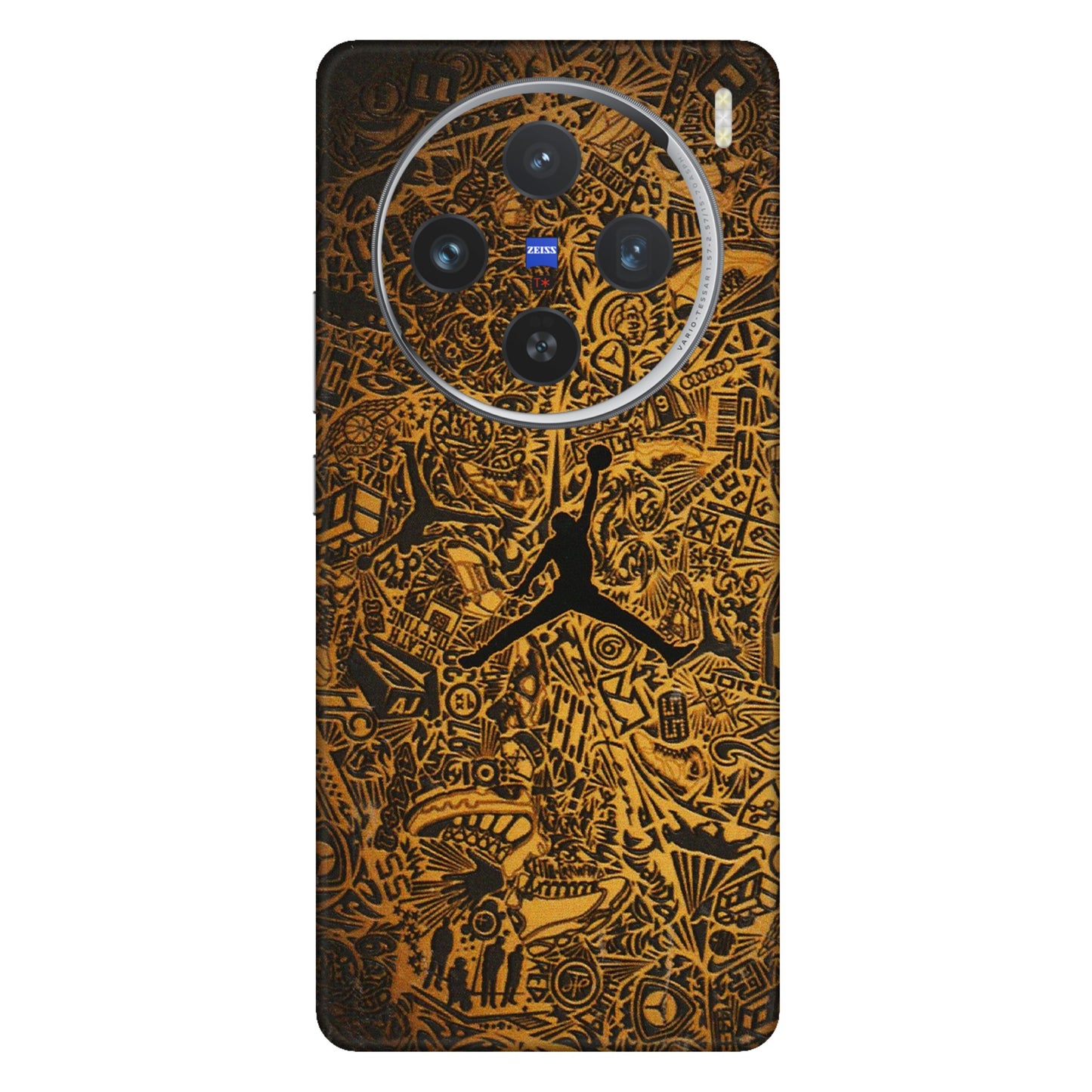 VIVO Z/V/X/T/U/S Series Phone Skins (All Models) - Premium Gold Basketball Player - 3D Embossed Finish (L-236) Vivo X100 (5G)