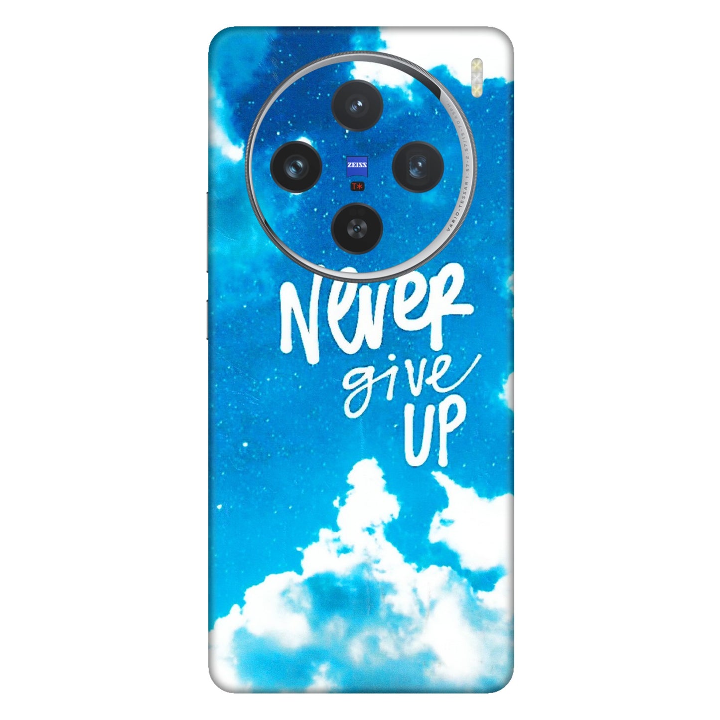 VIVO Z/V/X/T/U/S Series Phone Skins (All Models) - Never Give Up - 3D Embossed Finish (L-279) Vivo X100 (5G)