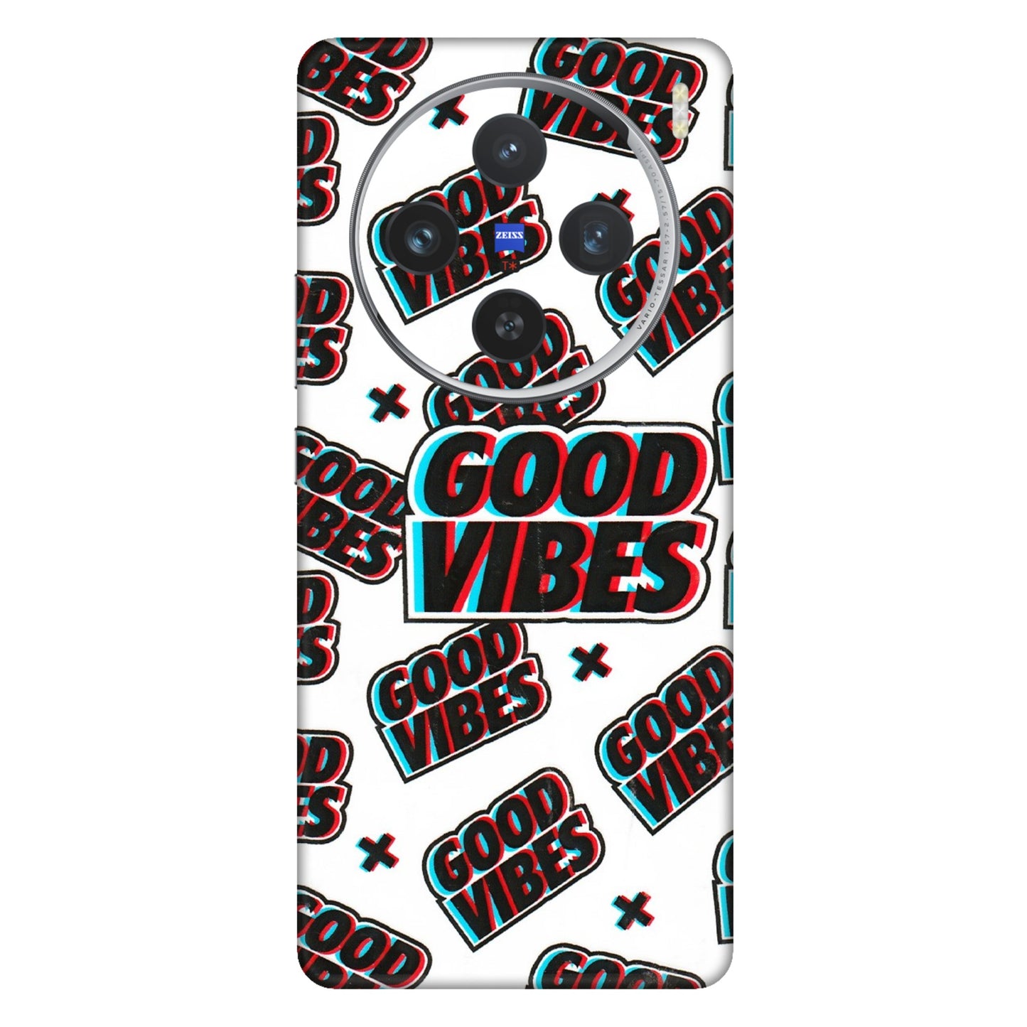 VIVO Z/V/X/T/U/S Series Phone Skins (All Models) - Good Vibes - 3D Embossed Finish (L-282) Vivo X100 (5G)