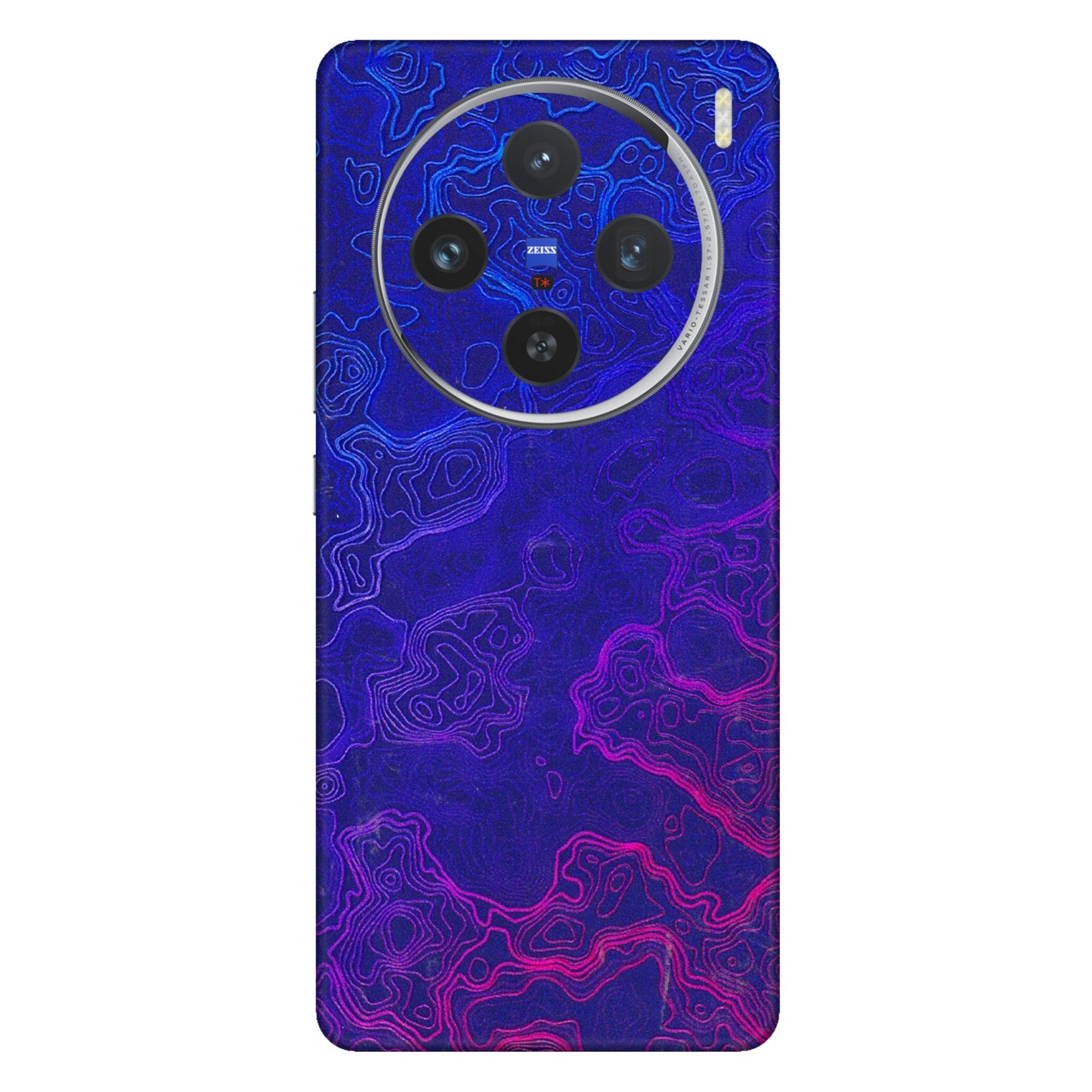 VIVO Z/V/X/T/U/S Series Phone Skins (All Models) - Purple Ripples Swirl - 3D Embossed Finish (L-314) Vivo X100 (5G)