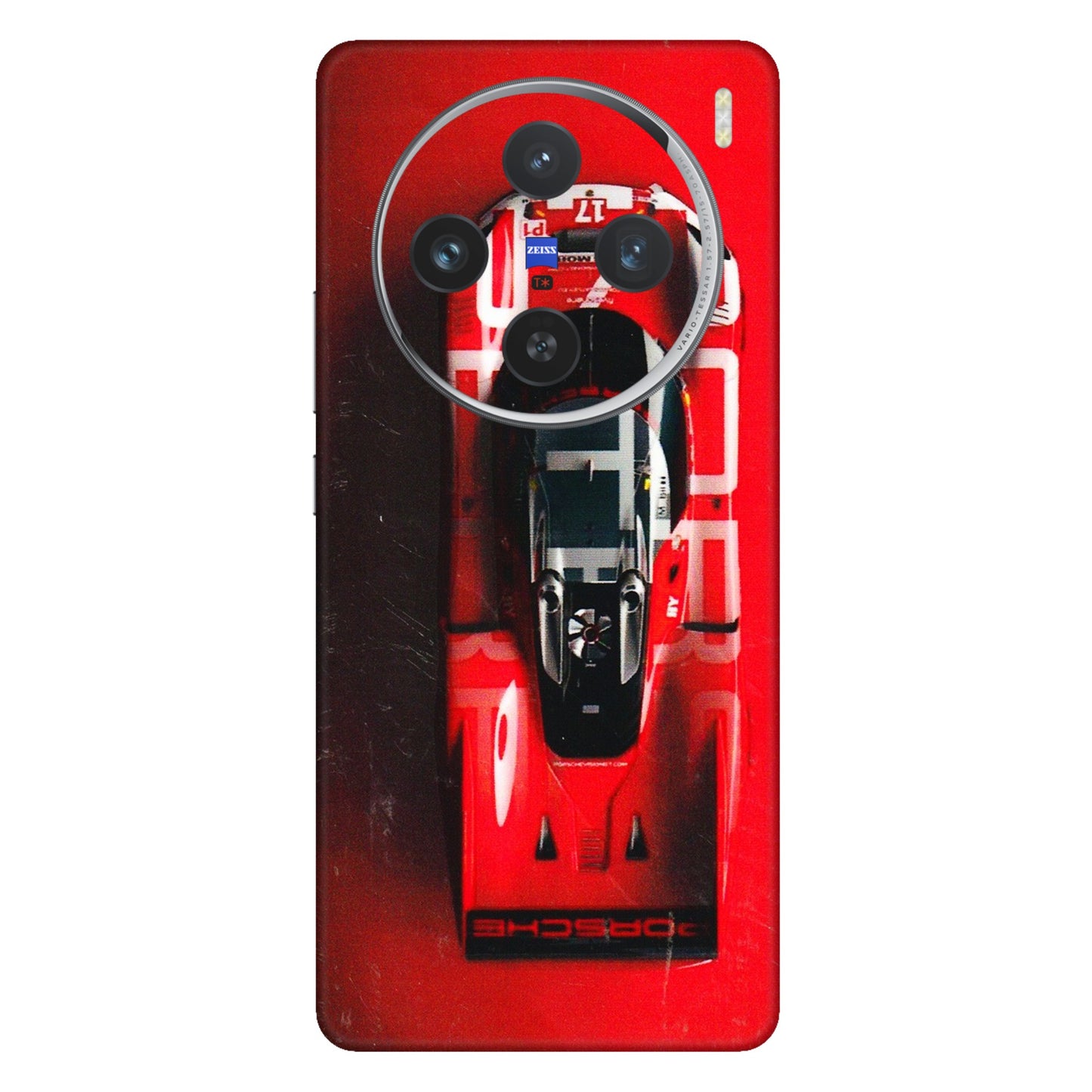 VIVO Z/V/X/T/U/S Series Phone Skins (All Models) - Red Porsche Car Logo - 3D Embossed Finish (L-315) Vivo X100 (5G)