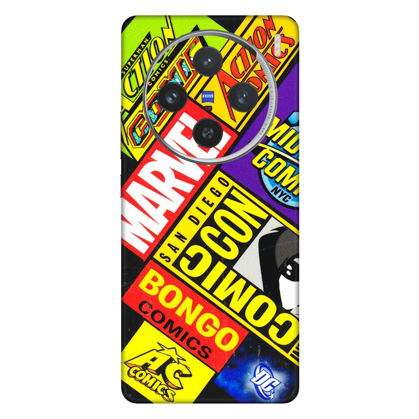VIVO Z/V/X/T/U/S Series Phone Skins (All Models) - Bongo Comic Con - 3D Embossed Finish (L-325) Vivo X100 (5G)