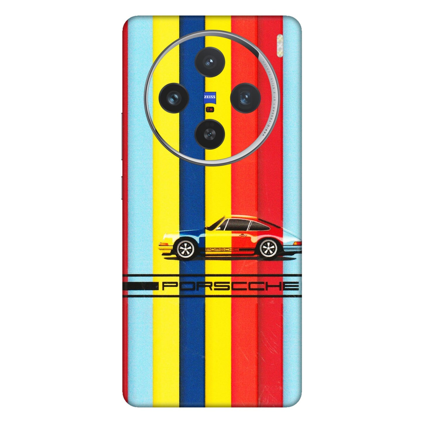 VIVO Z/V/X/T/U/S Series Phone Skins (All Models) - Multicolour Porche - 3D Embossed Finish (L-39) Vivo X100 (5G)