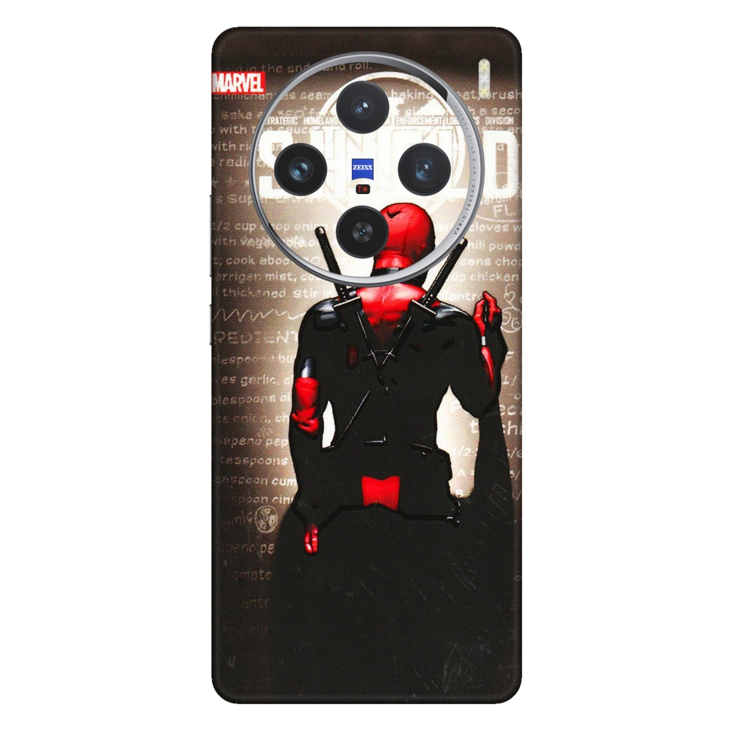 VIVO Z/V/X/T/U/S Series Phone Skins (All Models) - Deadpool - 3D Embossed Finish (L-56) Vivo X100 (5G)