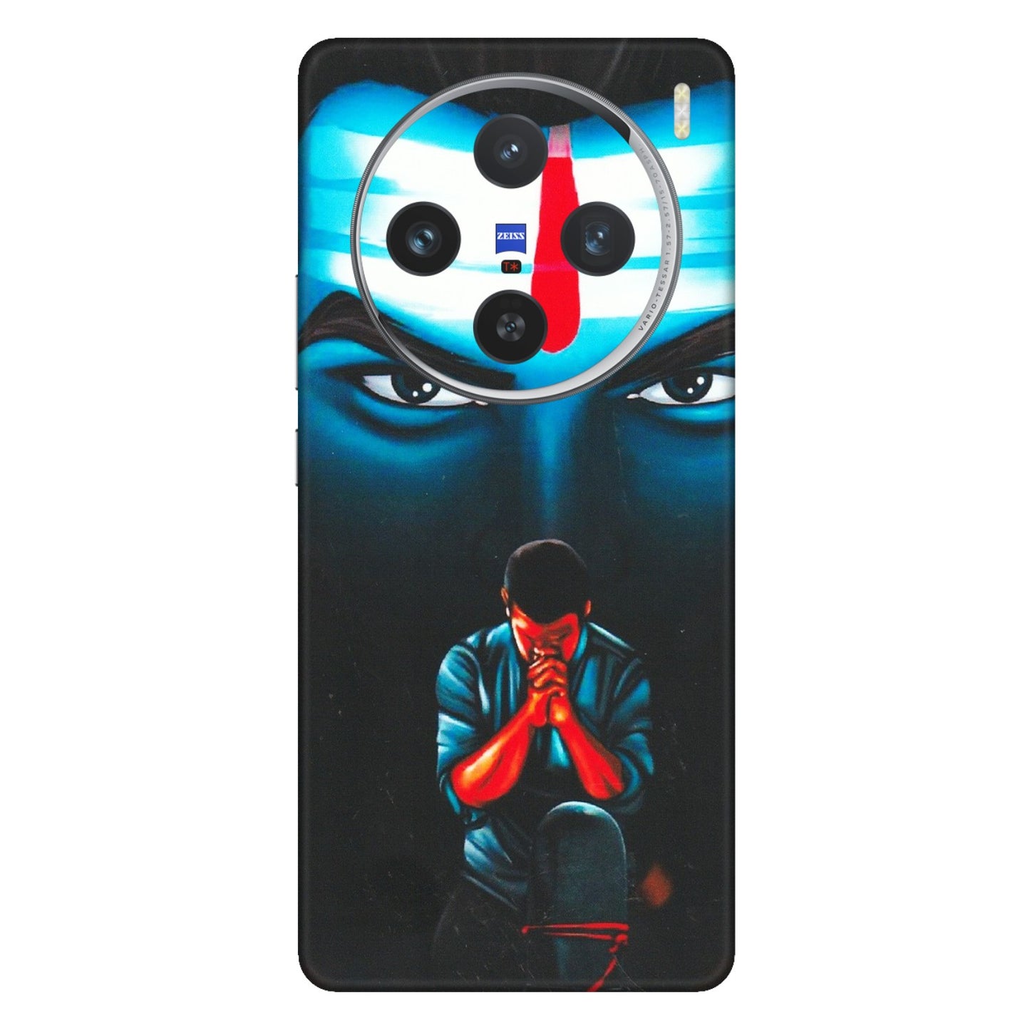 VIVO Z/V/X/T/U/S Series Phone Skins (All Models) - Mahakal Bhakt - Matte Finish (M-112) Vivo X100 (5G)