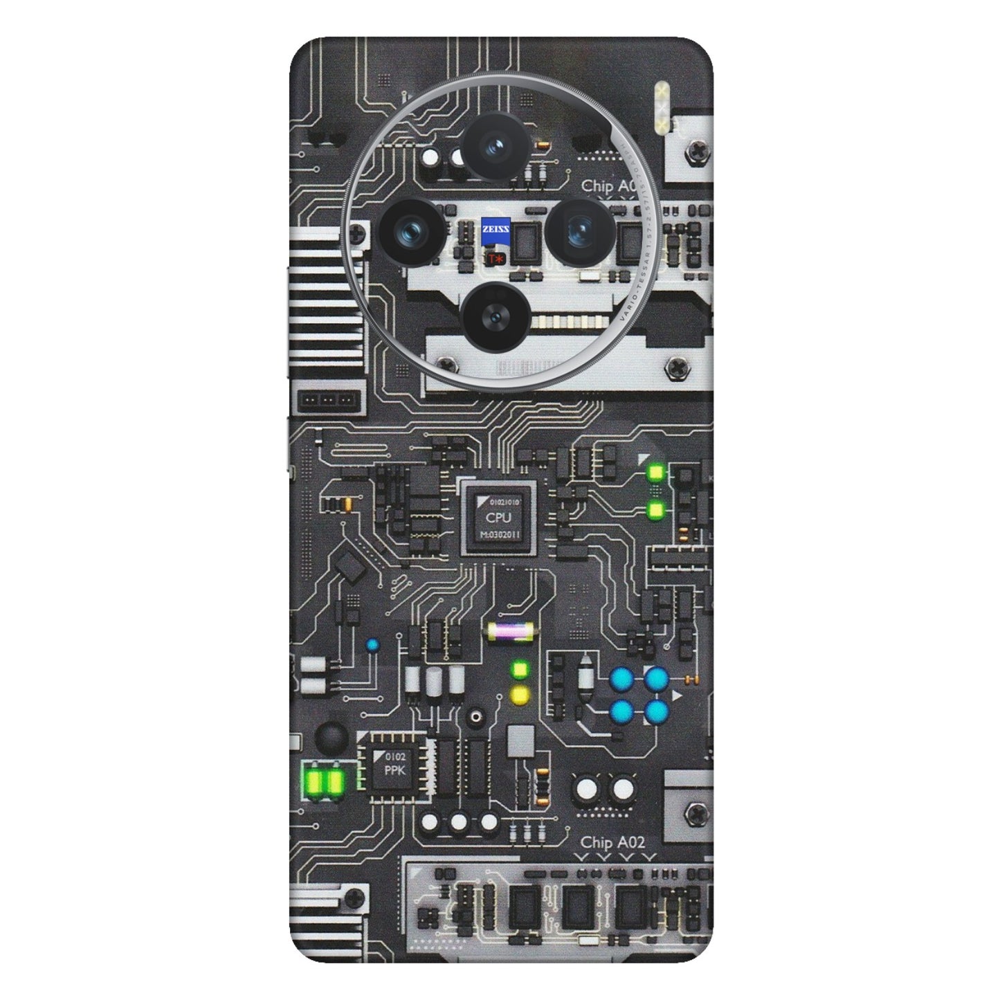 VIVO Z/V/X/T/U/S Series Phone Skins (All Models) - Motherboard Internals - Matte Finish (M-135) Vivo X100 (5G)