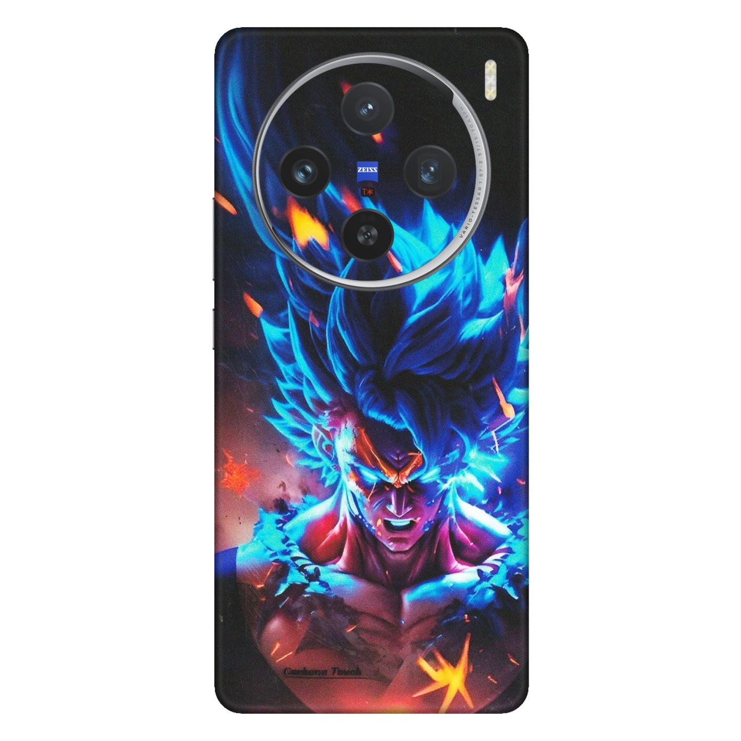 VIVO Z/V/X/T/U/S Series Phone Skins (All Models) - Angry Goku Dragon Ball Anime - Matte Finish (M-150) Vivo X100 (5G)