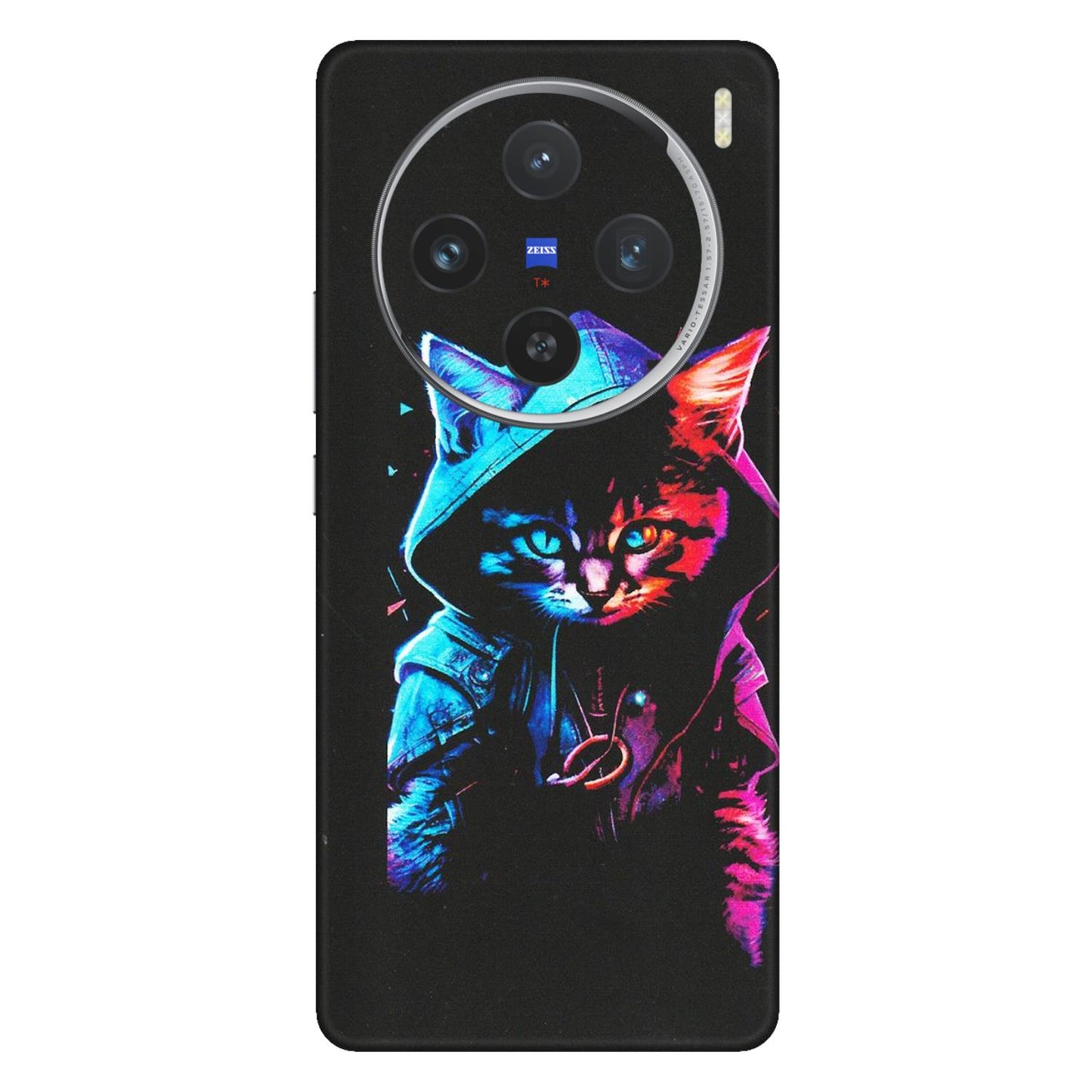 VIVO Z/V/X/T/U/S Series Phone Skins (All Models) - Cyberpunk Cat - Matte Finish (M-45) Vivo X100 (5G)