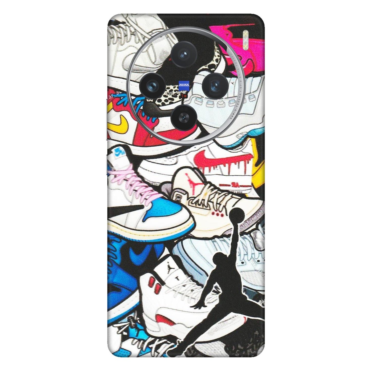 VIVO Z/V/X/T/U/S Series Phone Skins (All Models) - Jordan Sneakers Fan - Matte Finish (M-80) Vivo X100 (5G)
