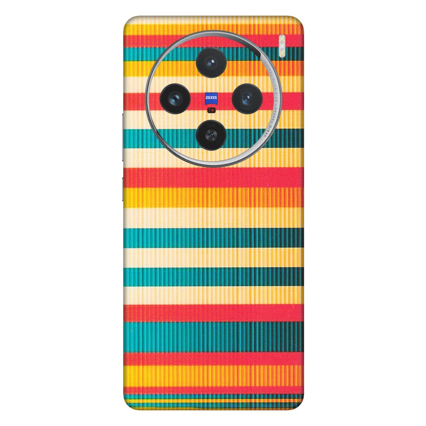 VIVO Z/V/X/T/U/S Series Phone Skins (All Models) - Colourful Stripes Soothing Effect - Matte Finish (M-86) Vivo X100 (5G)