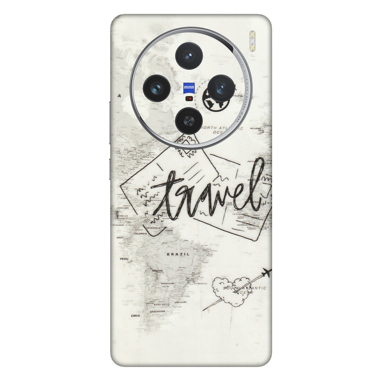 VIVO Z/V/X/T/U/S Series Phone Skins (All Models) - Travel Ticket - Transparent Finish (T-06) Vivo X100 (5G)