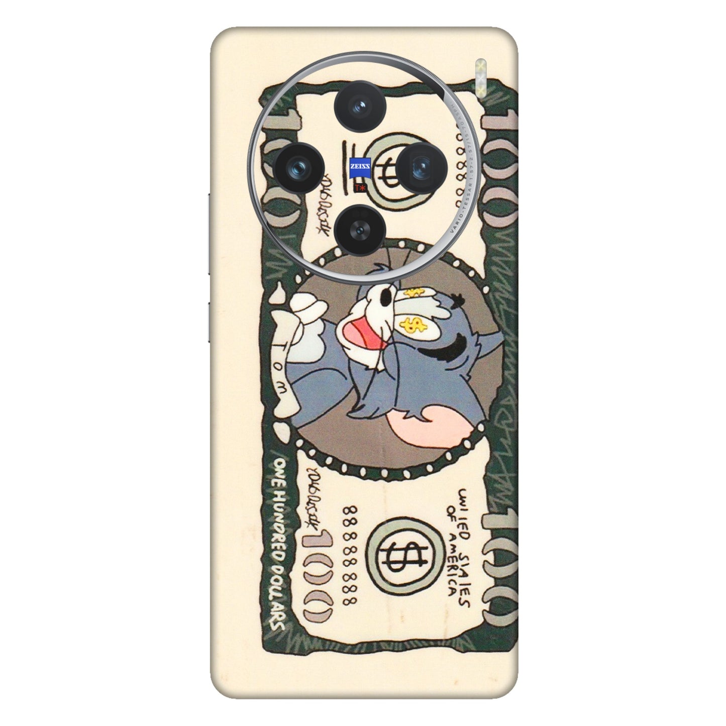 VIVO Z/V/X/T/U/S Series Phone Skins (All Models) - One Hundred Dollar Tom - Transparent Finish (T-16) Vivo X100 (5G)