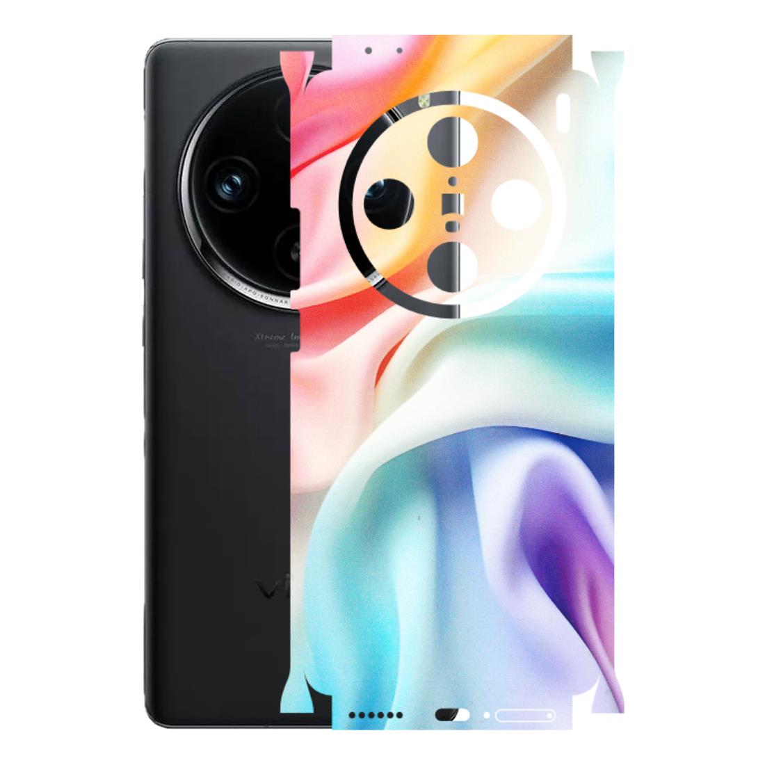 VIVO Z/V/X/T/U/S Series Phone Skins (All Models) - Colourful Silk Cloth - Matte Finish (M-165) Vivo X100 Pro