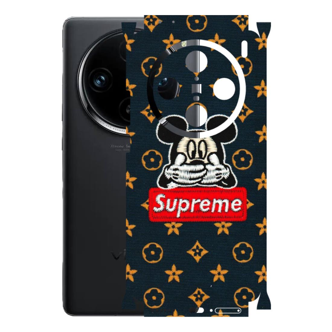 VIVO Z/V/X/T/U/S Series Phone Skins (All Models) - Mickey Supreme - Matte Finish (M-83) Vivo X100 Pro