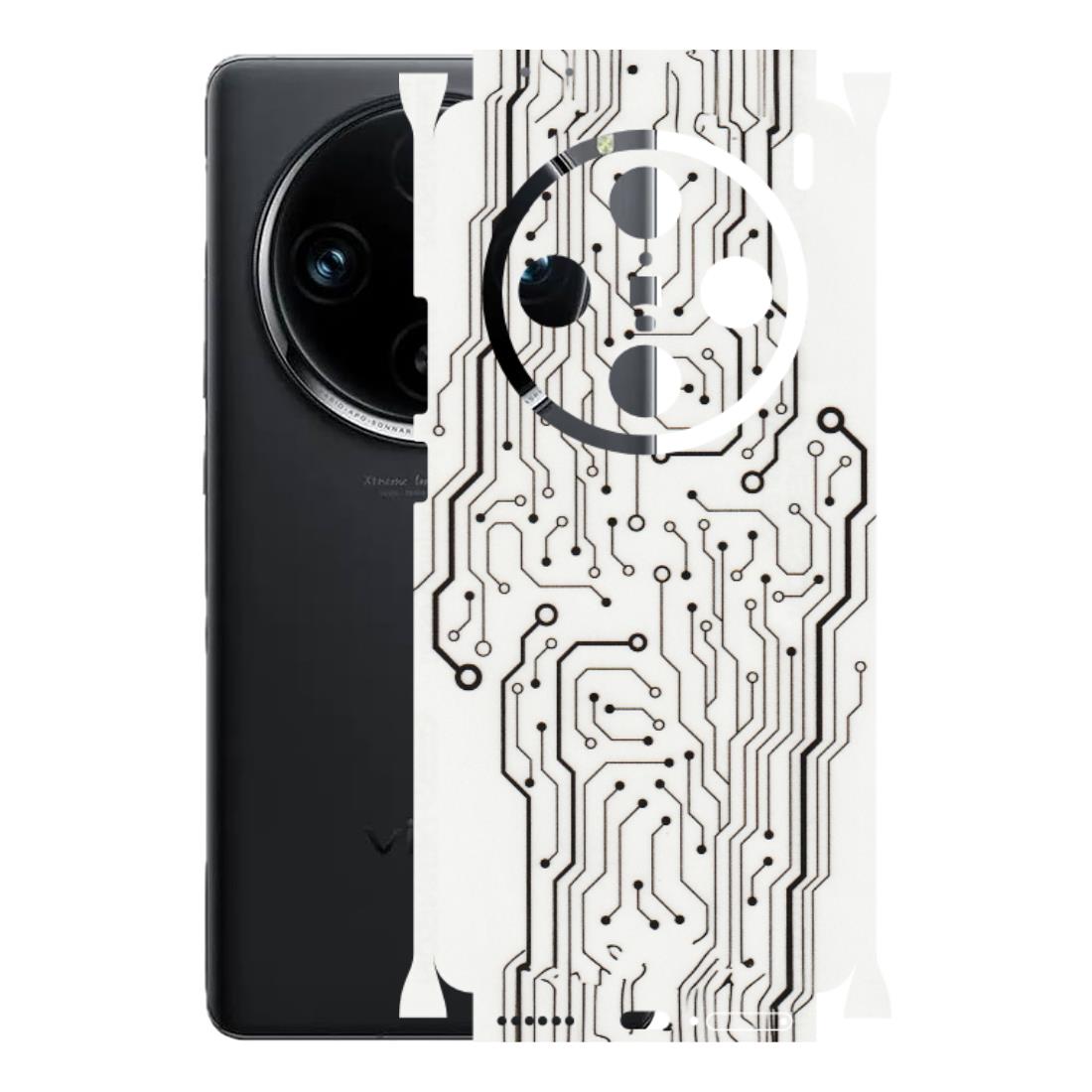 VIVO Z/V/X/T/U/S Series Phone Skins (All Models) - Tech Circuits - Transparent Finish (T-03) Vivo X100 Pro