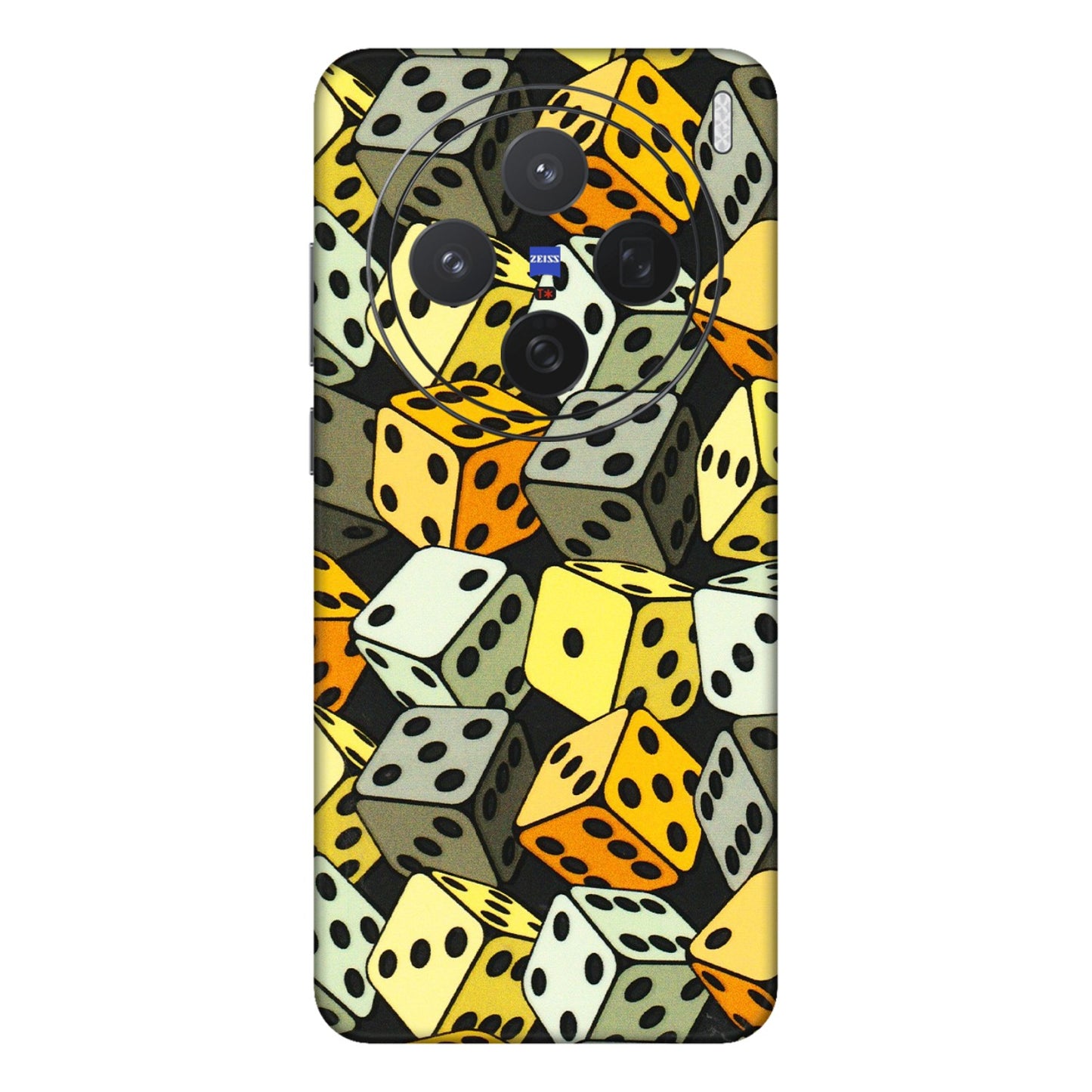 VIVO Z/V/X/T/U/S Series Phone Skins (All Models) - Dices Of Life - 3D Embossed Finish (L-04) Vivo X200 (5G)