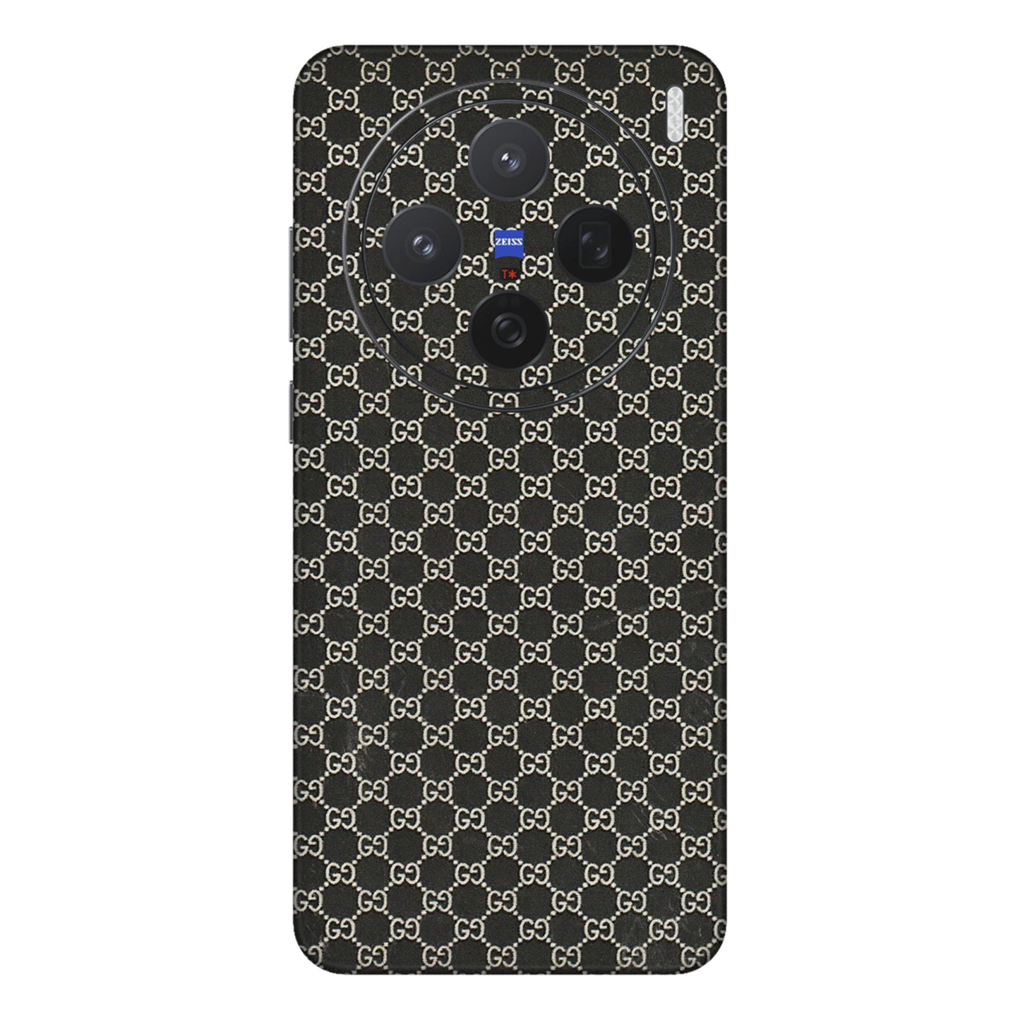 VIVO Z/V/X/T/U/S Series Phone Skins (All Models) - Black G Print - 3D Embossed Finish (L-109) Vivo X200 (5G)