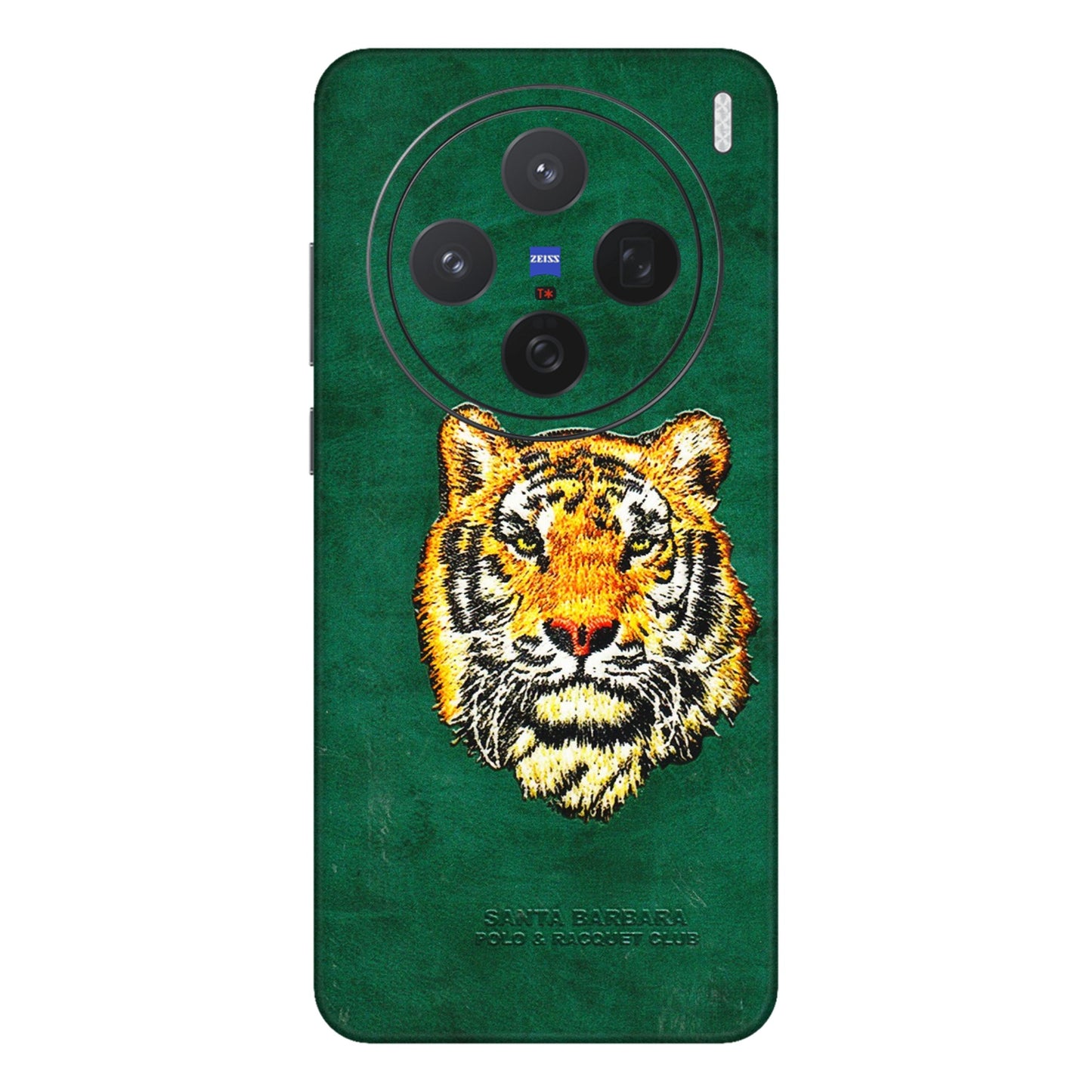 VIVO Z/V/X/T/U/S Series Phone Skins (All Models) - Leather Feel Tiger - 3D Embossed Finish (L-111) Vivo X200 (5G)