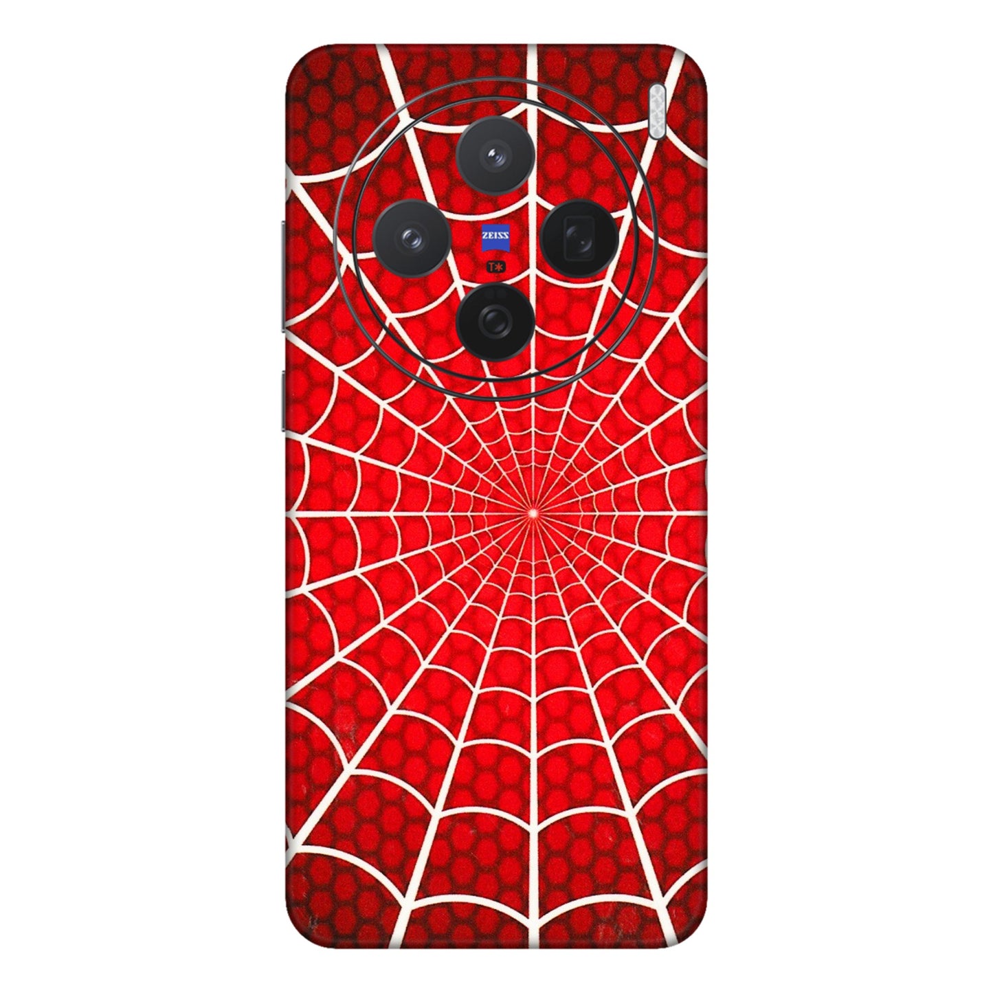 VIVO Z/V/X/T/U/S Series Phone Skins (All Models) - Classic Spidey Web - 3D Embossed Finish (L-115) Vivo X200 (5G)