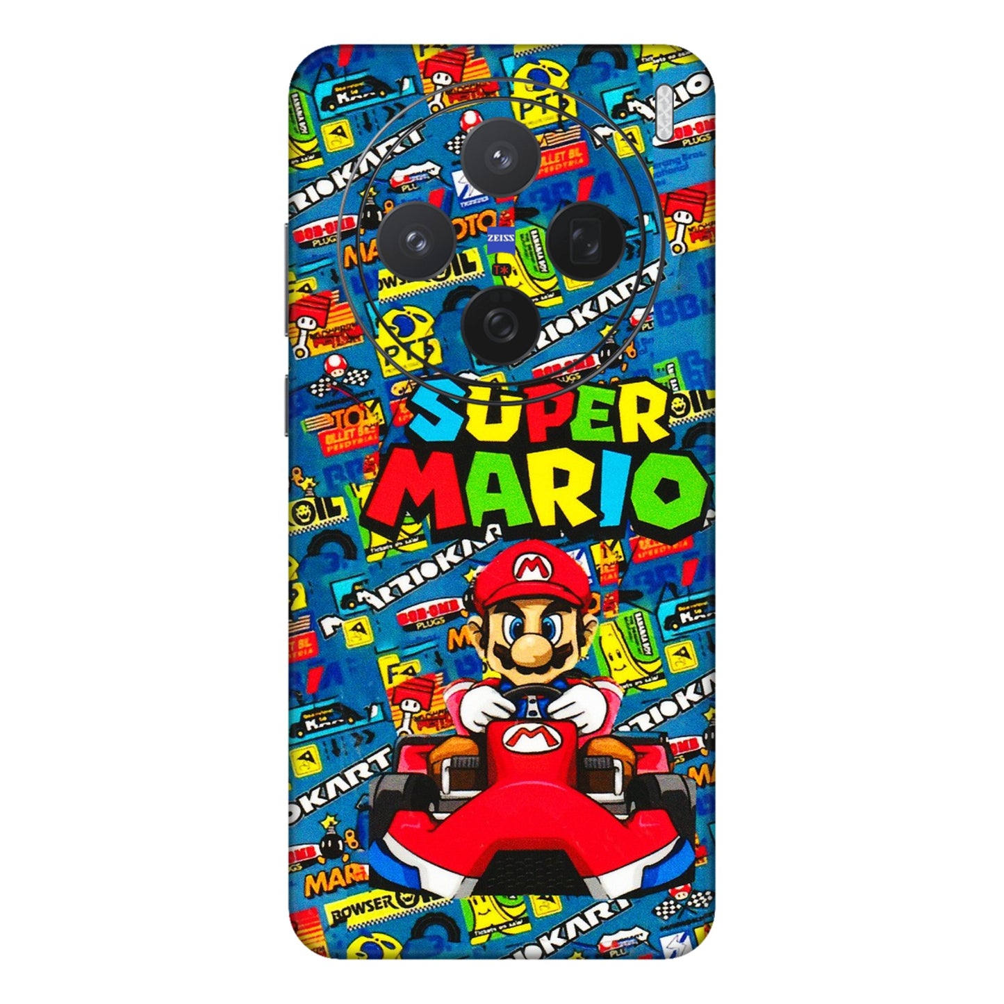 VIVO Z/V/X/T/U/S Series Phone Skins (All Models) - Super Mario Kart - 3D Embossed Finish (L-140) Vivo X200 (5G)