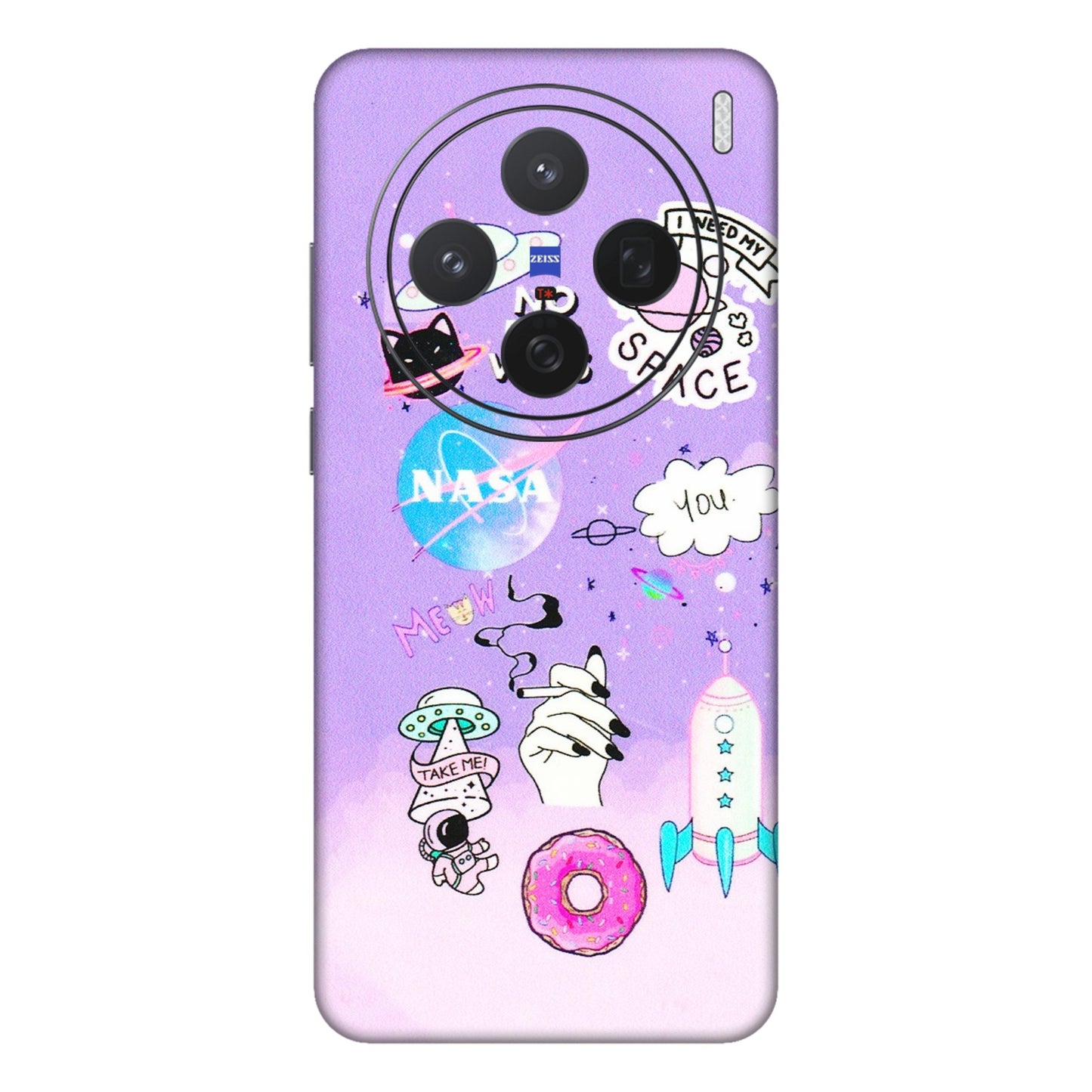 VIVO Z/V/X/T/U/S Series Phone Skins (All Models) - I Need My Nasa Skin - 3D Embossed Finish (L-149) Vivo X200 (5G)