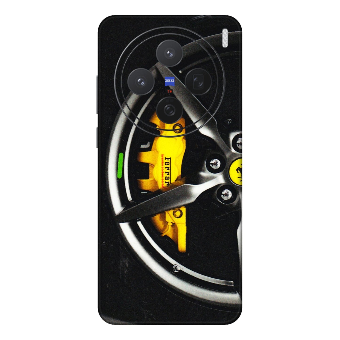 VIVO Z/V/X/T/U/S Series Phone Skins (All Models) - Ferrari Wheel Alloy - 3D Embossed Finish (L-173) Vivo X200 (5G)
