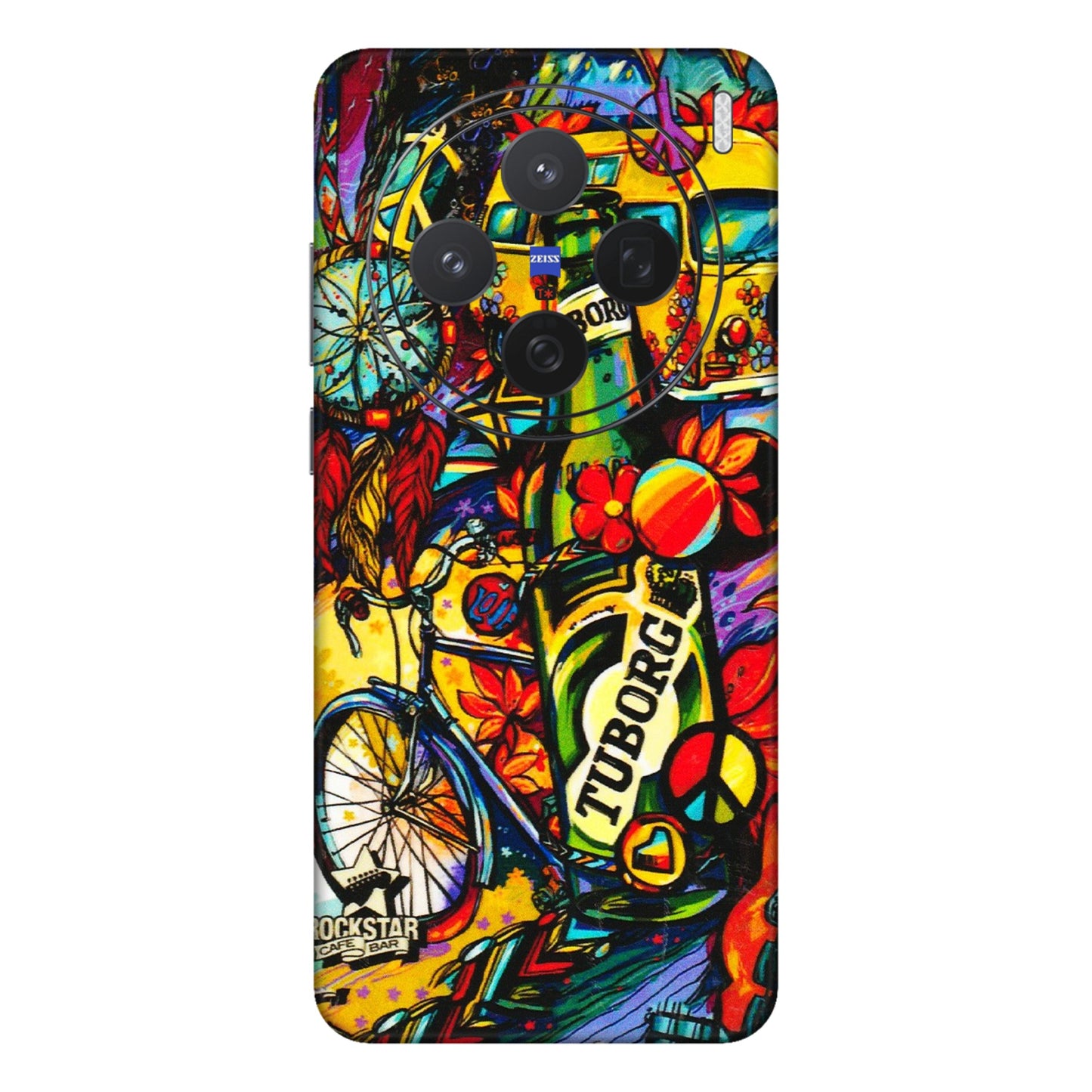 VIVO Z/V/X/T/U/S Series Phone Skins (All Models) - Cool Beer Bottle - 3D Embossed Finish (L-193) Vivo X200 (5G)