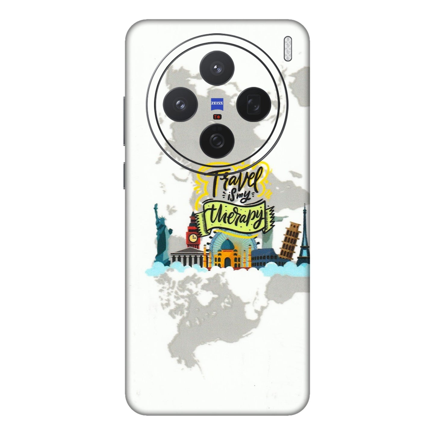 VIVO Z/V/X/T/U/S Series Phone Skins (All Models) - Travel Therapy - 3D Embossed Finish (L-199) Vivo X200 (5G)