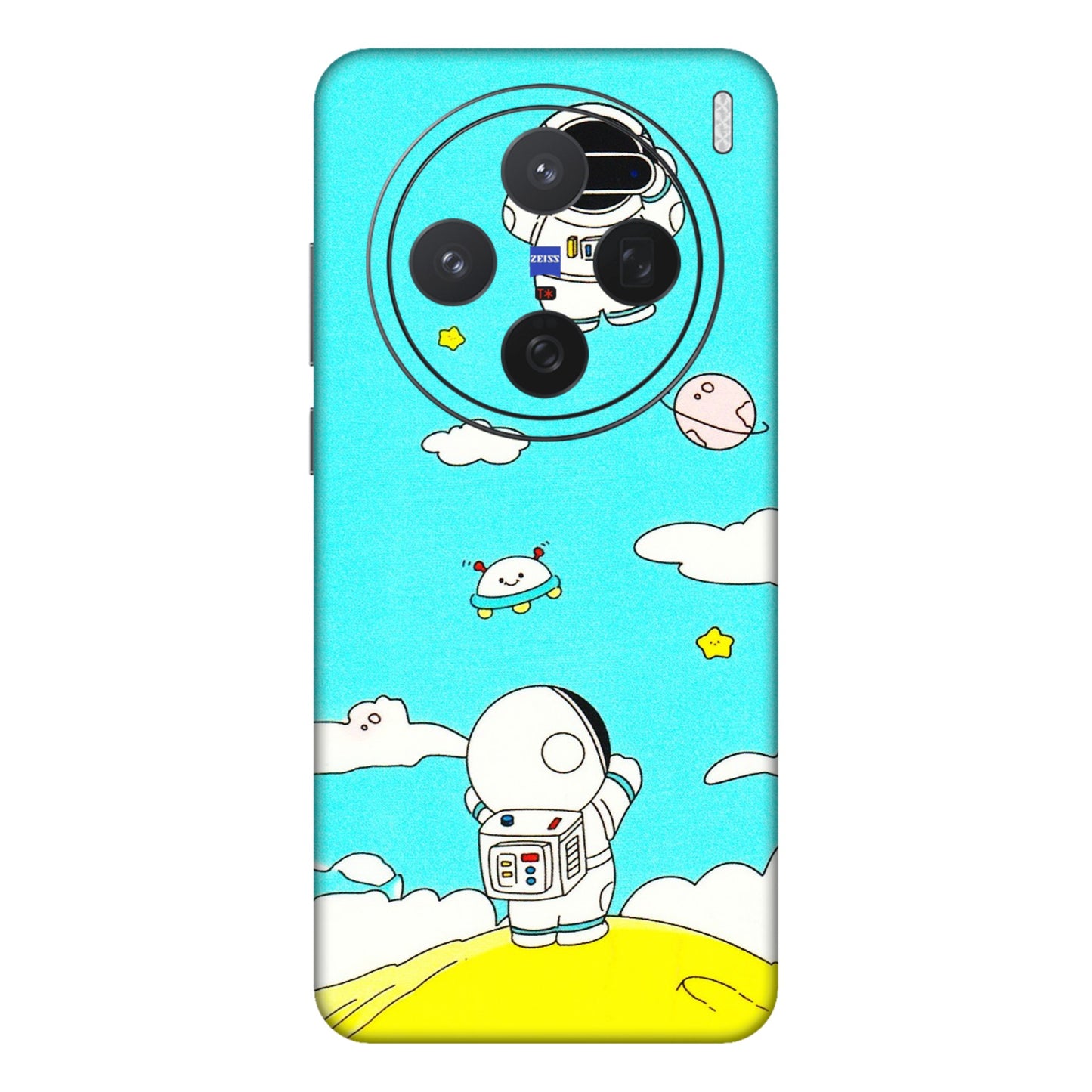 VIVO Z/V/X/T/U/S Series Phone Skins (All Models) - Blue Skies Astro Float - 3D Embossed Finish (L-230) Vivo X200 (5G)
