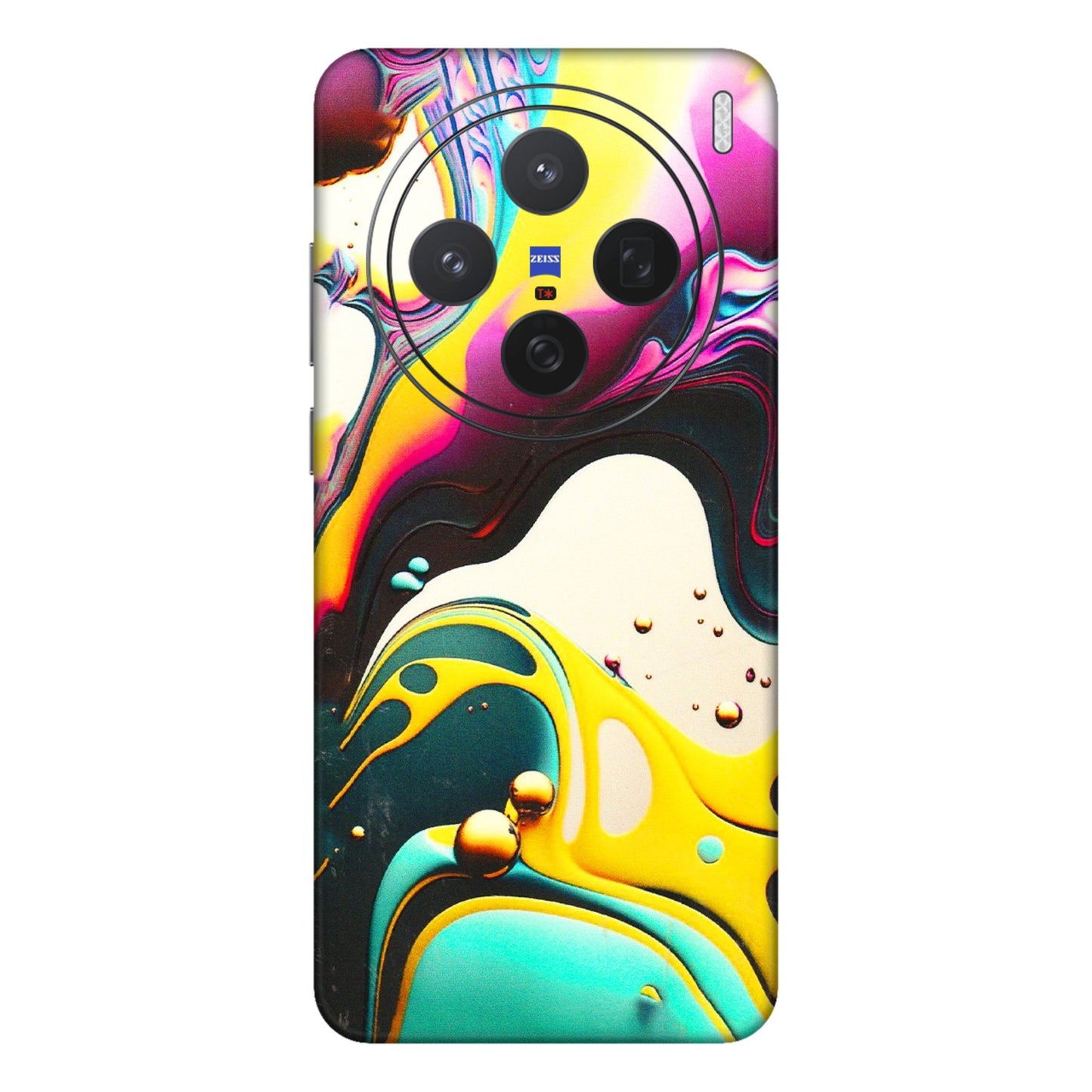 VIVO Z/V/X/T/U/S Series Phone Skins (All Models) - Multicolor Abstract pattern - 3D Embossed Finish (L-254) Vivo X200 (5G)