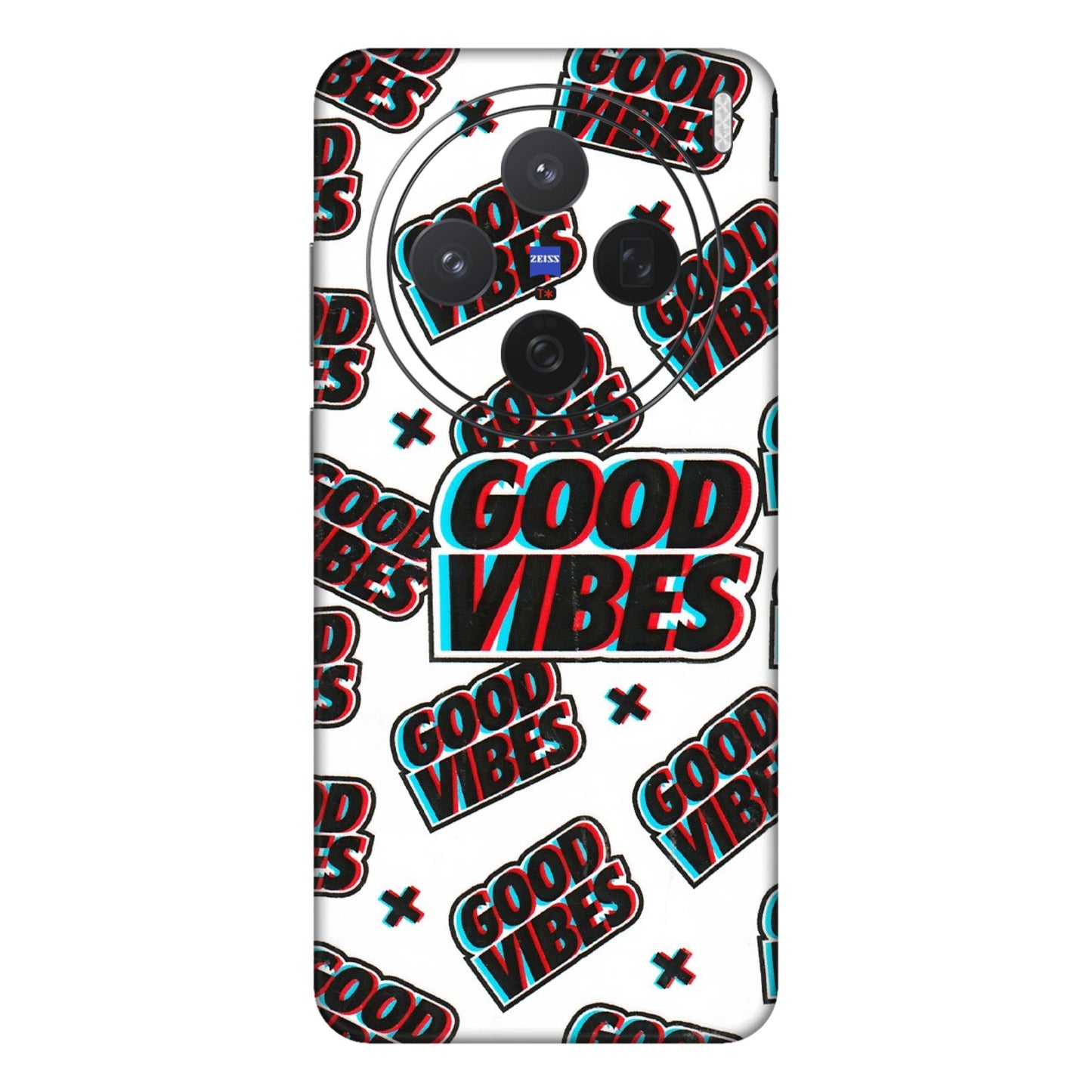 VIVO Z/V/X/T/U/S Series Phone Skins (All Models) - Good Vibes - 3D Embossed Finish (L-282) Vivo X200 (5G)