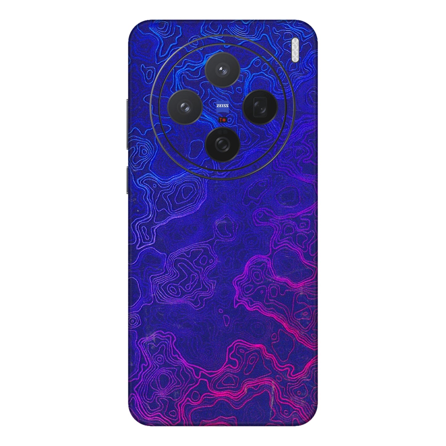 VIVO Z/V/X/T/U/S Series Phone Skins (All Models) - Purple Ripples Swirl - 3D Embossed Finish (L-314) Vivo X200 (5G)