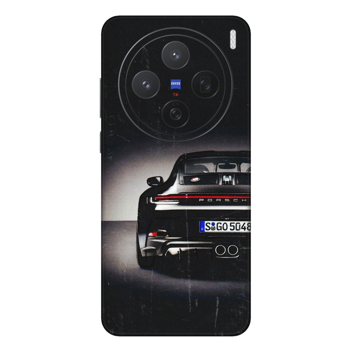 VIVO Z/V/X/T/U/S Series Phone Skins (All Models) - New Black Porsche GT3 - 3D Embossed Finish (L-327) Vivo X200 (5G)